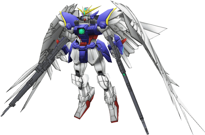 Gevlerkte Gundam Model Render Muurpapier