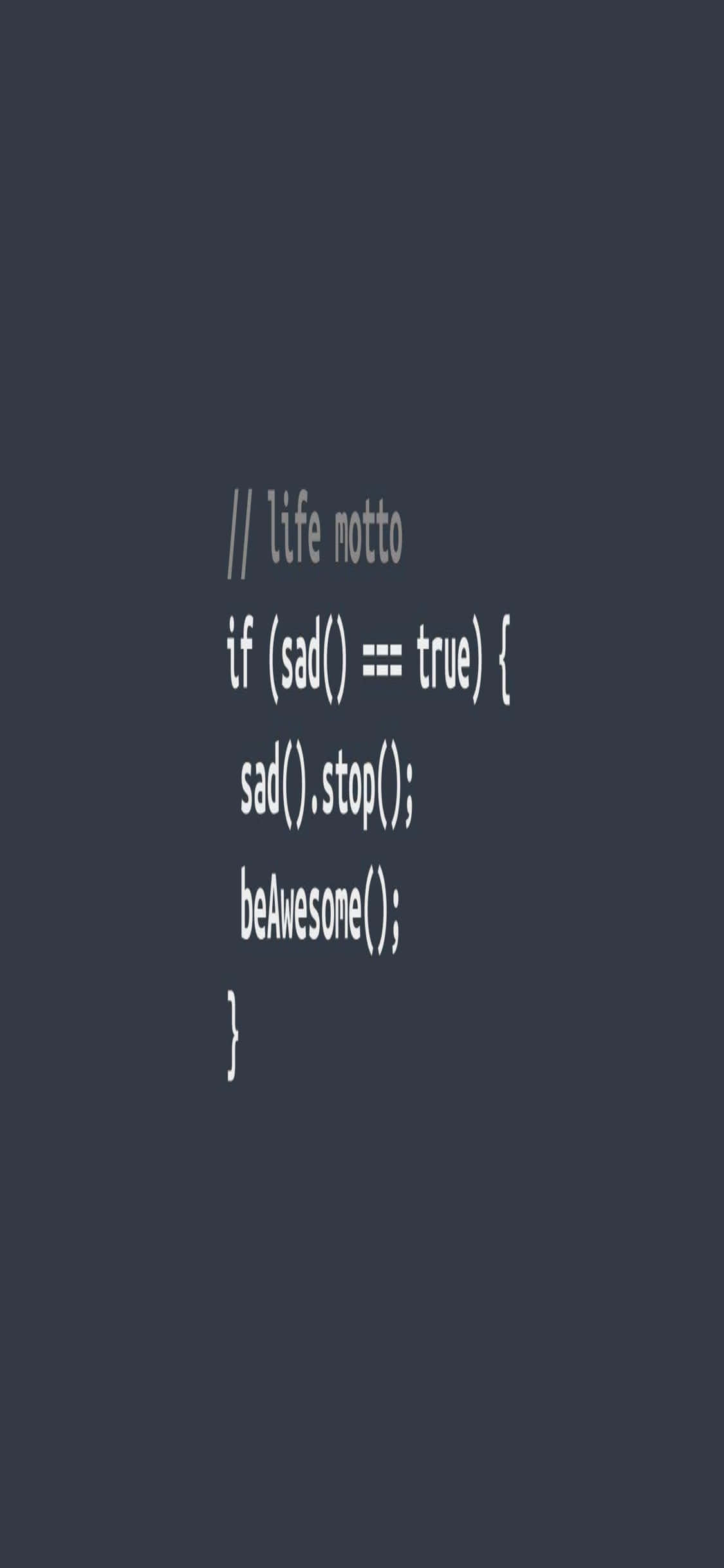 Gevorderde iPhone XS Programmeringsagtergrond Muurpapier