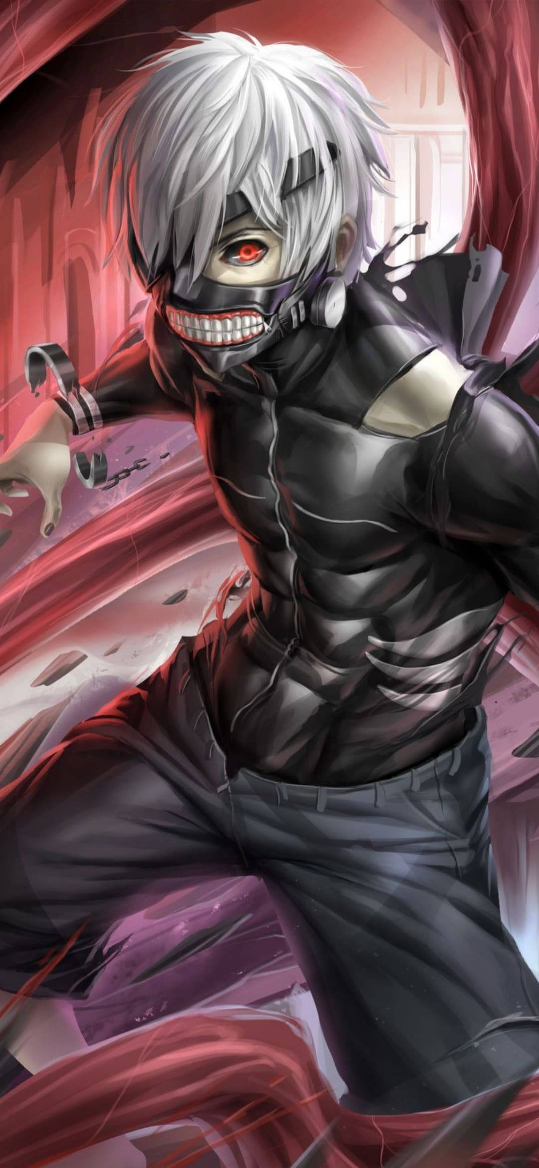 Ghoul Ken Kaneki Tokyo Ghoul iPhone-agtergrond Muurpapier