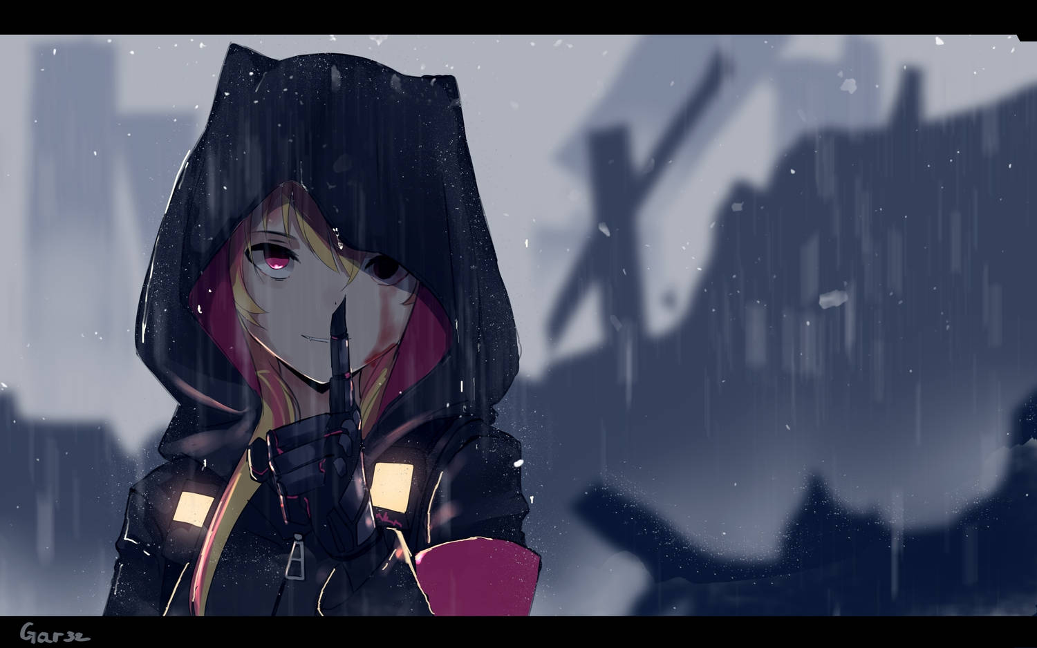 Girls' Frontline Anime Meisie Kapstrok Muurpapier