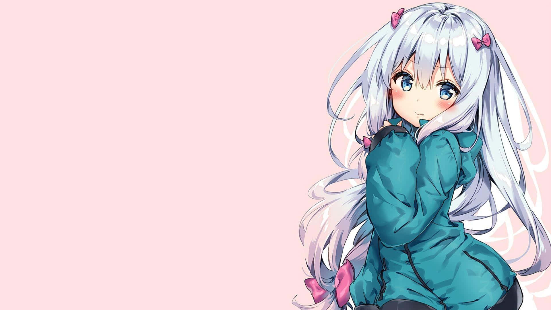 Girly Oulike Anime Eromanga Sensei Muurpapier