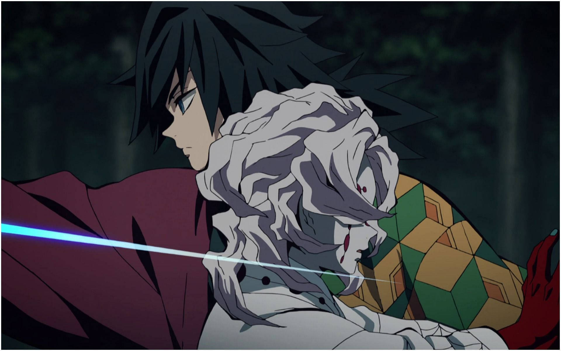 Giyu en Rui Demon Slayer Muurpapier