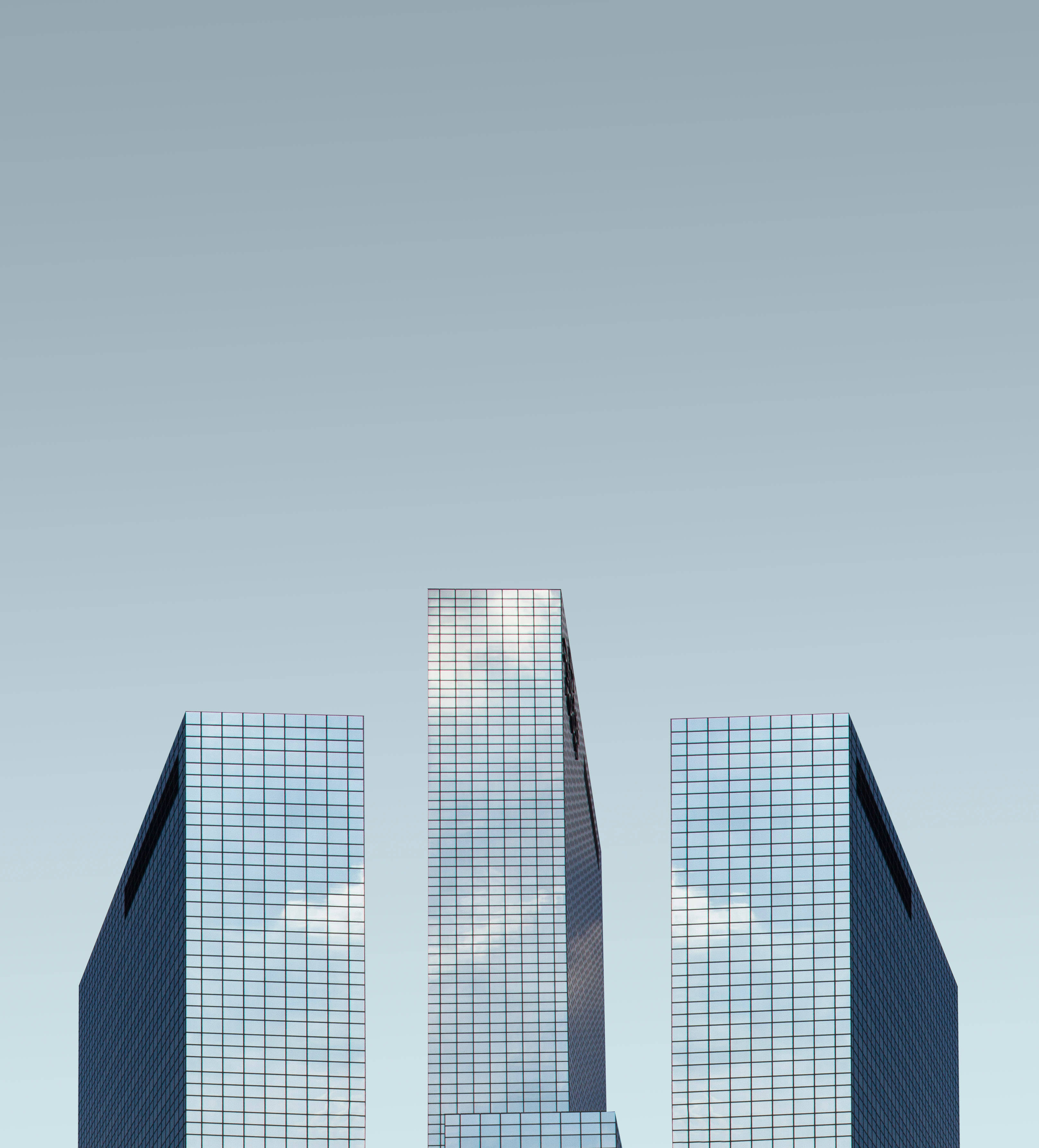 Glas Wolkrabbers Model Muurpapier