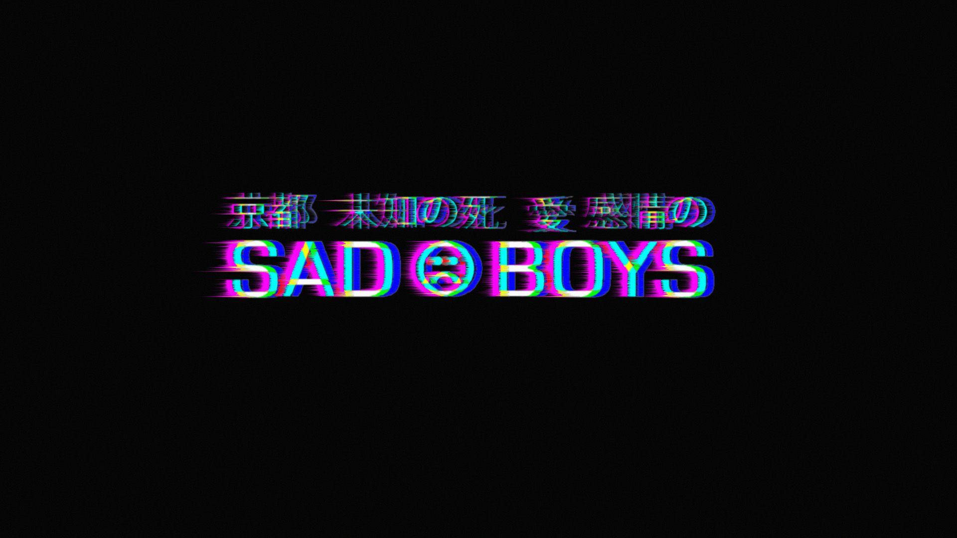 Glitchy Sad Boys Alternatiewe Estetika Muurpapier