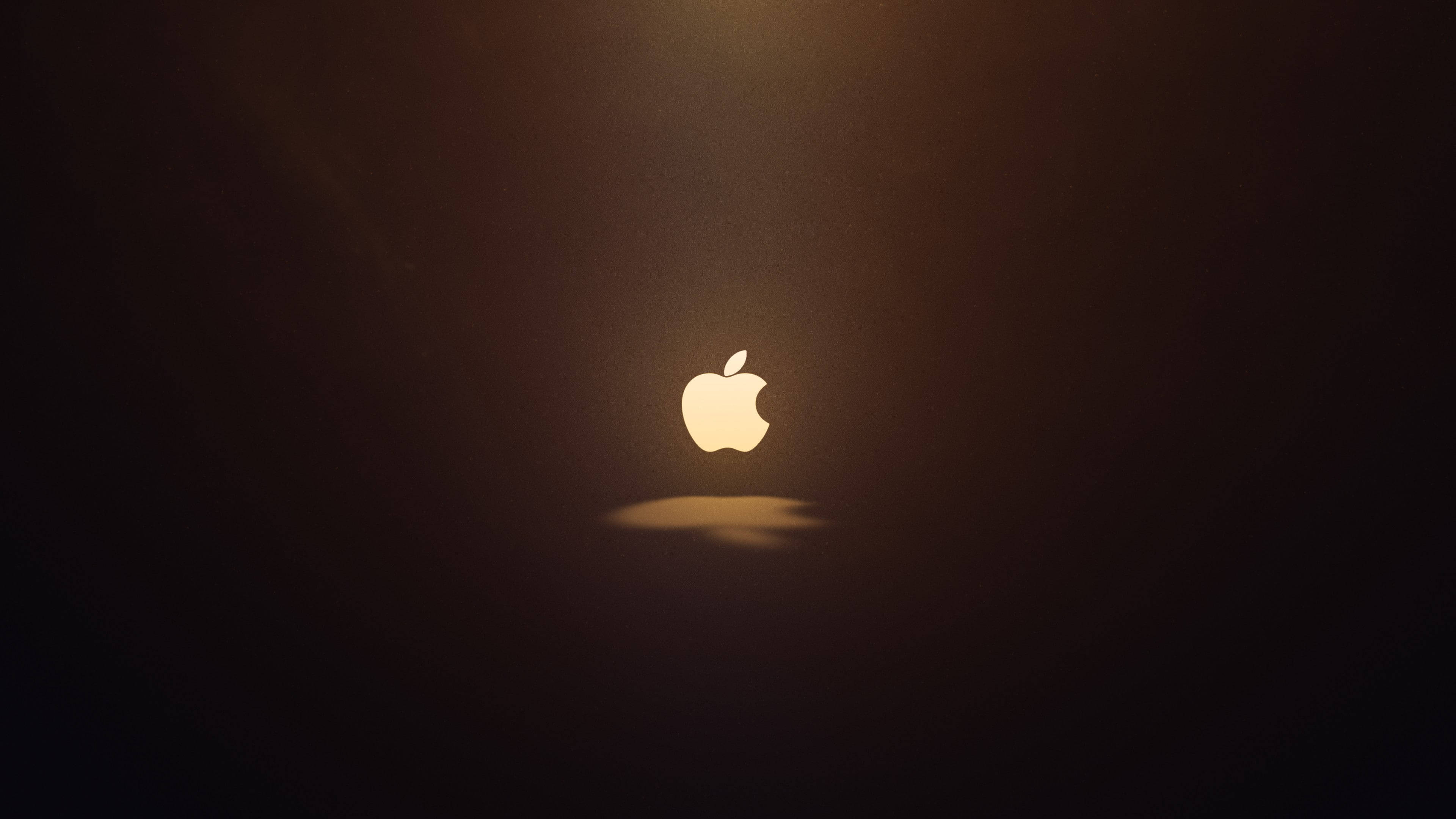 Glowende Apple-logo Macbook Air Muurpapier