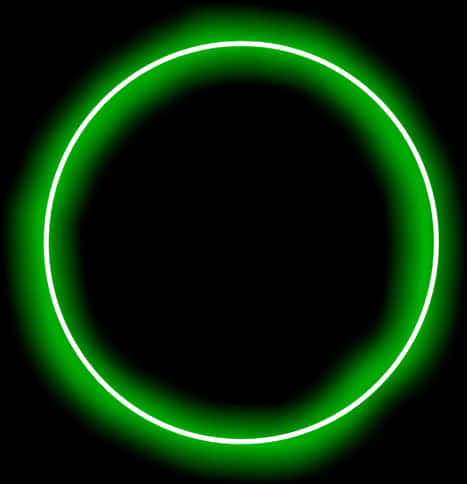 Glowende Groen Sirkel Abstrak Muurpapier