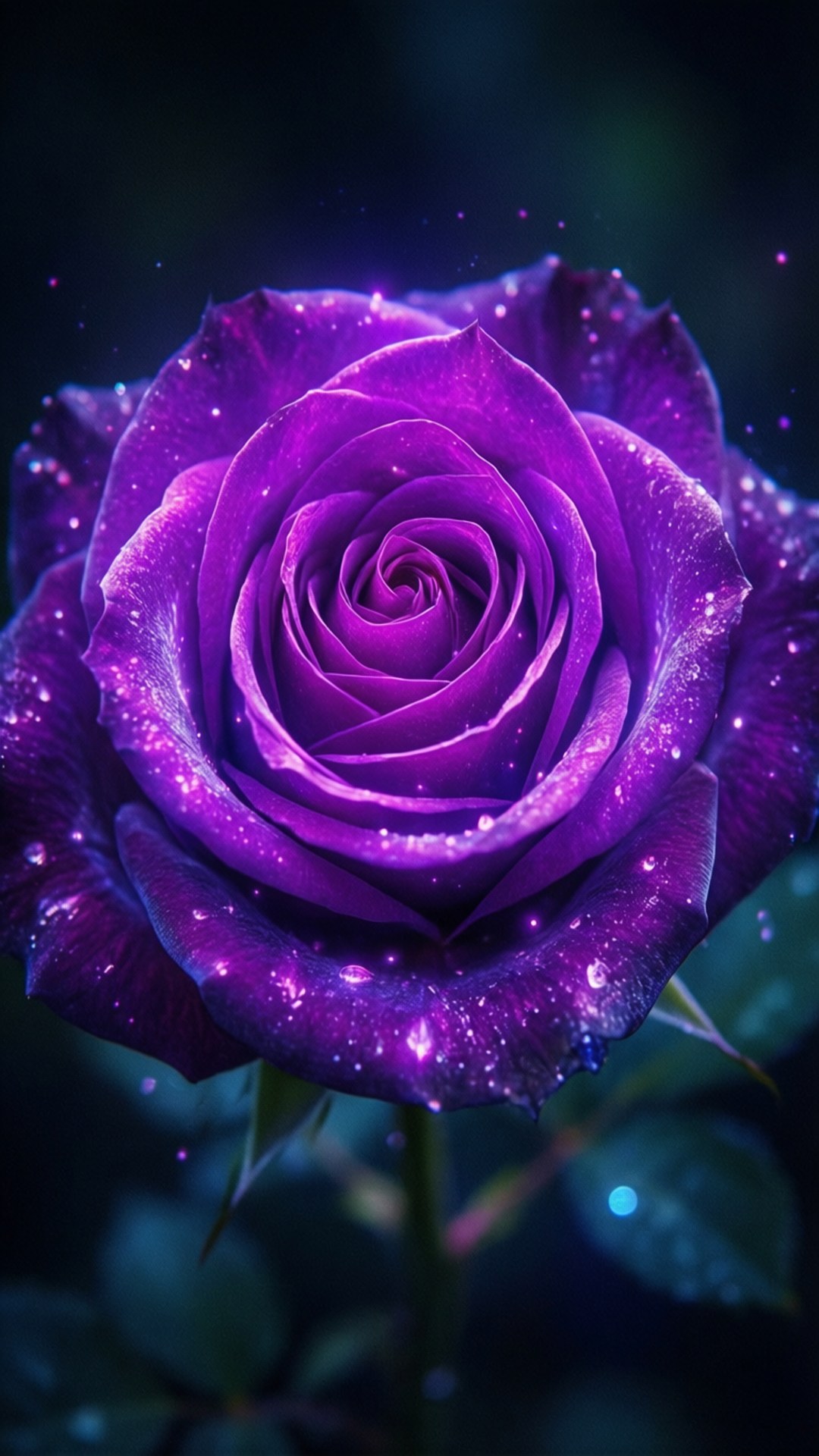 Glowende Pers Rose Muurpapier