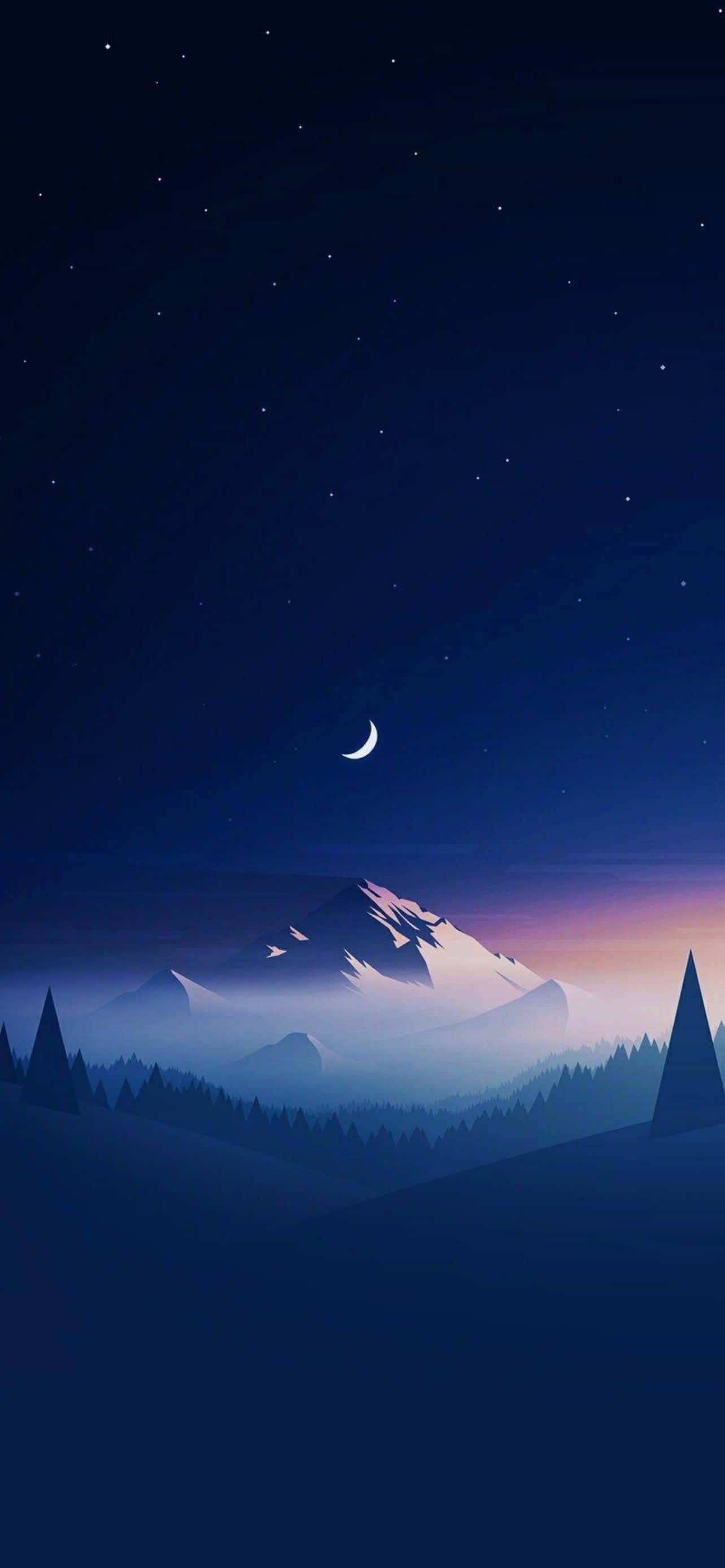 Glowende Planeet iPhone Agtergrond Muurpapier