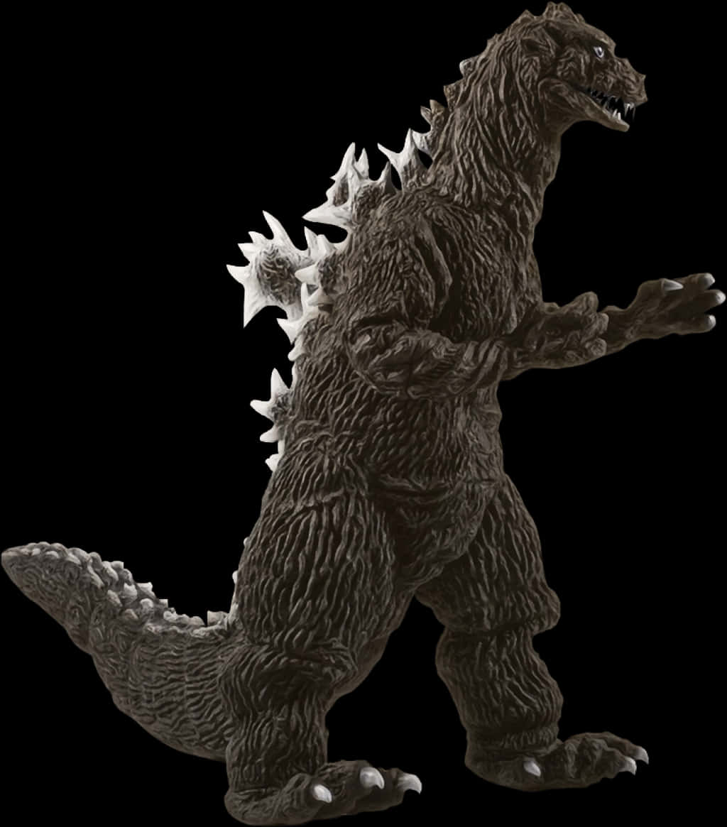 Godzilla Figuur Geïsoleerde Agtergrond Muurpapier