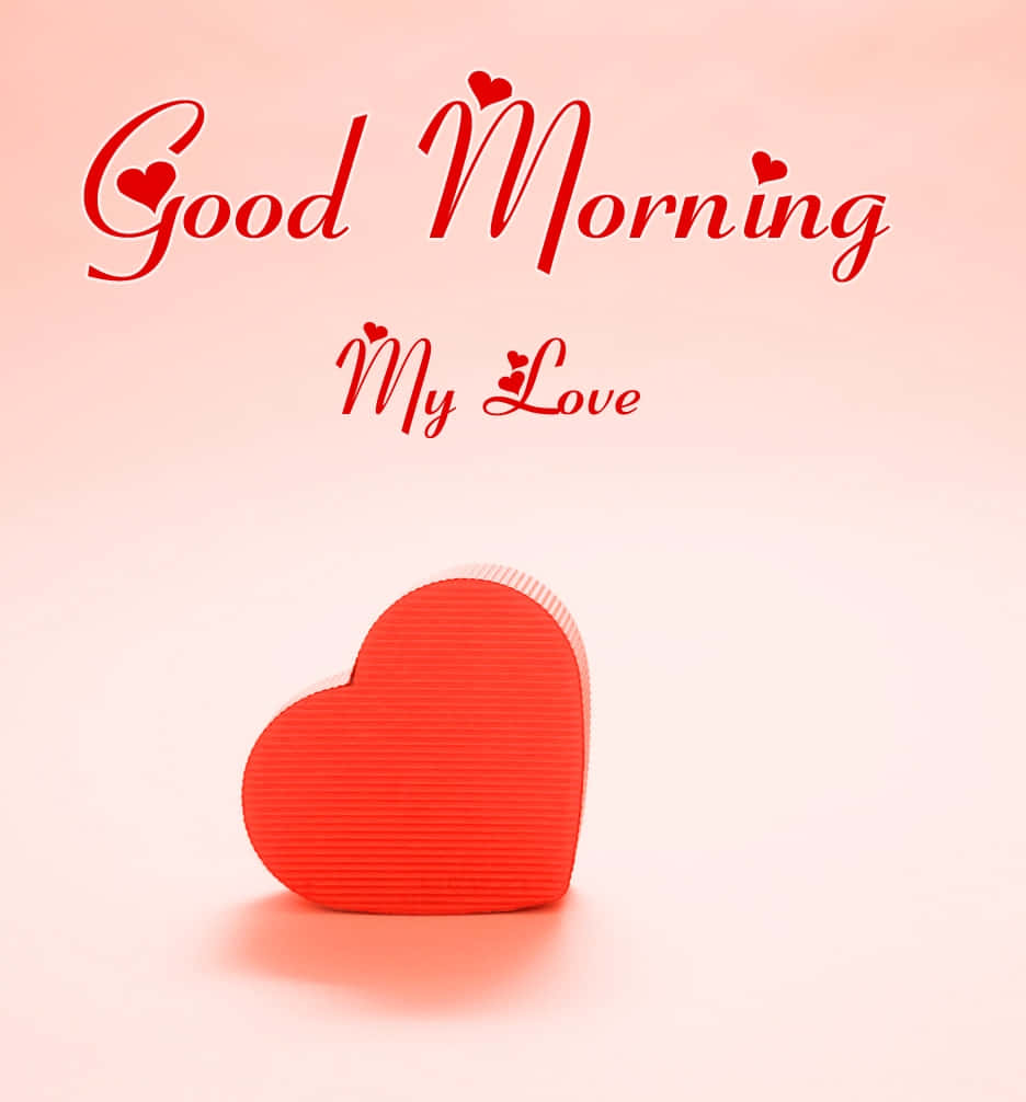 Goeie More My Liefde Hart Groet Muurpapier