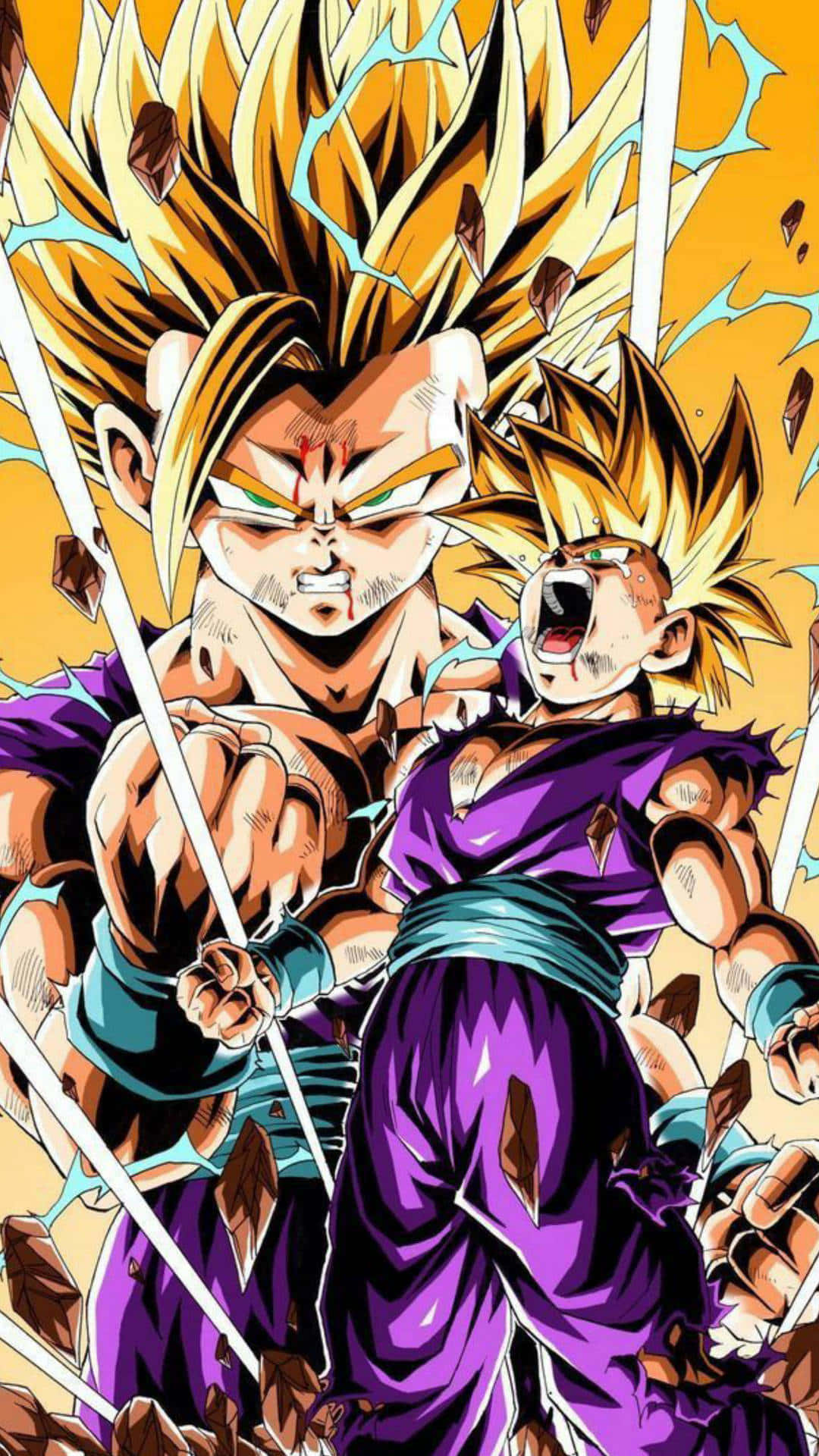 Gohan iPhone — Dragon ball z GIF Muurpapier