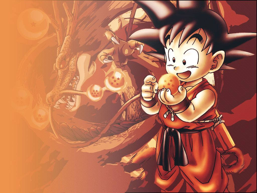 Dragon Ball super broly Gohan wat 'n geel bal met sterre vashou, super saiyan karakters.