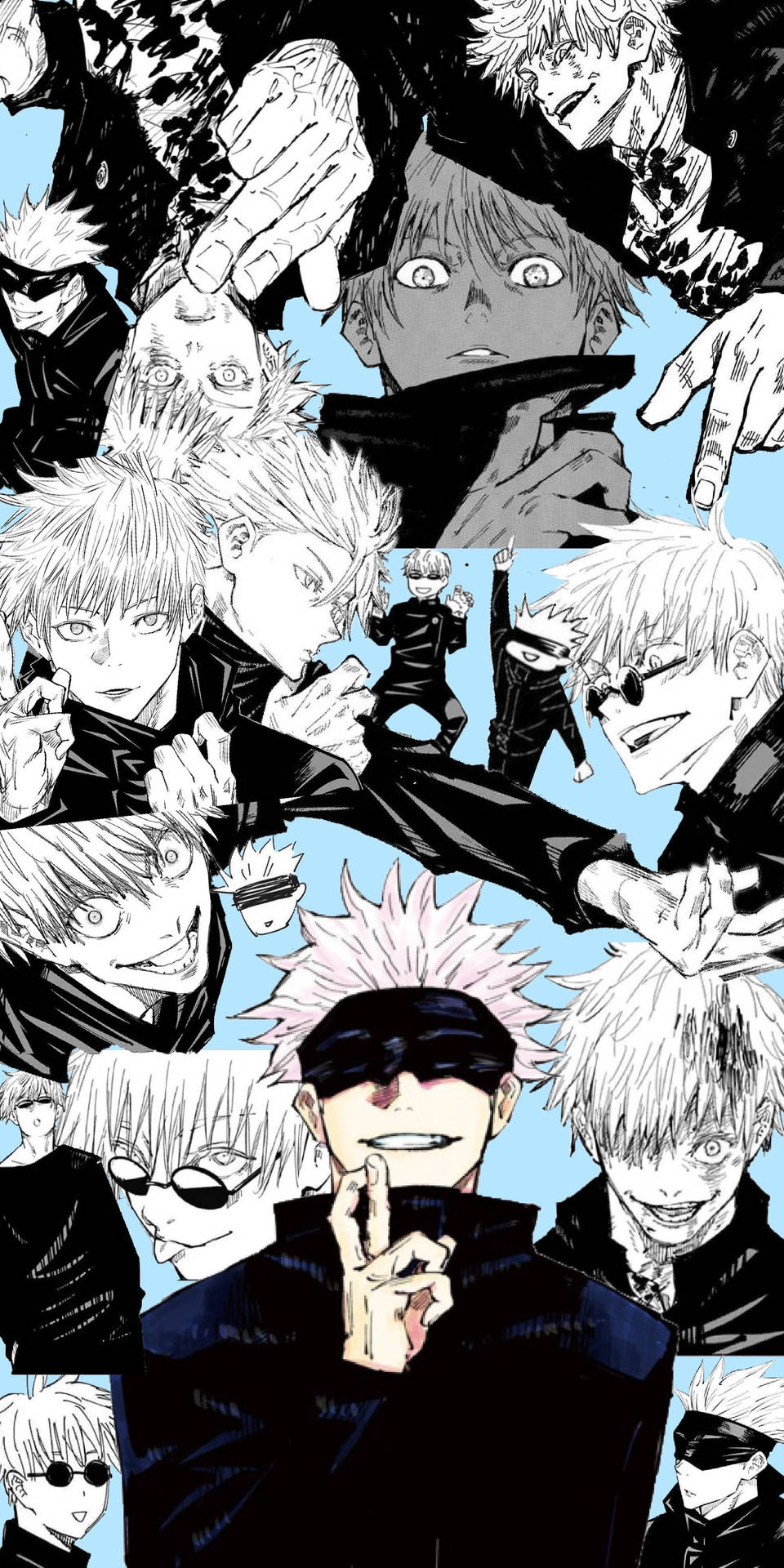 Gojo Satoru Jujutsu Kaisen manga kuns agtergrond — Jujutsu Kaisen Muurpapier