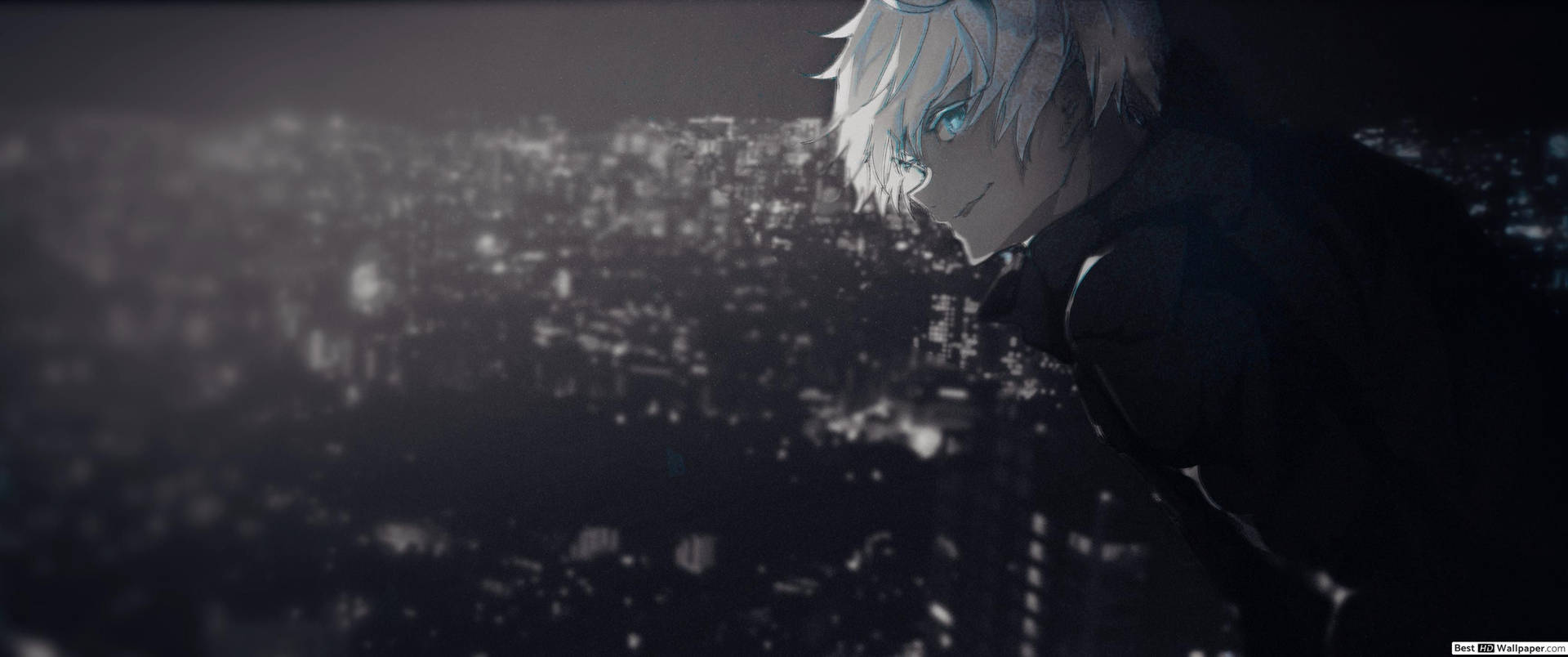 Blou oë Gojo in Jujutsu Kaisen agtergrond — Jujutsu Kaisen Muurpapier