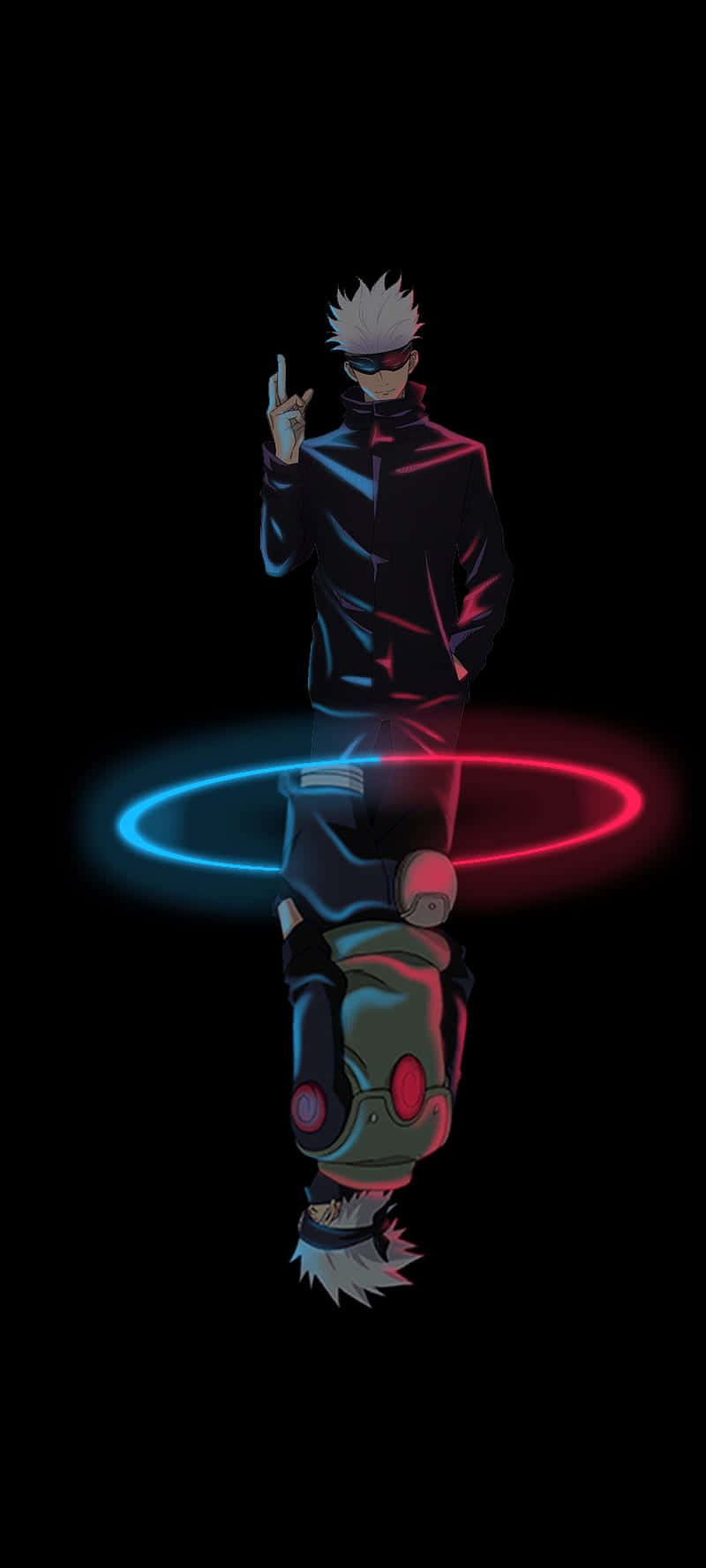 Goju Saturo en Hatake Kakashi Donker Estetiese Anime Profielfoto Muurpapier
