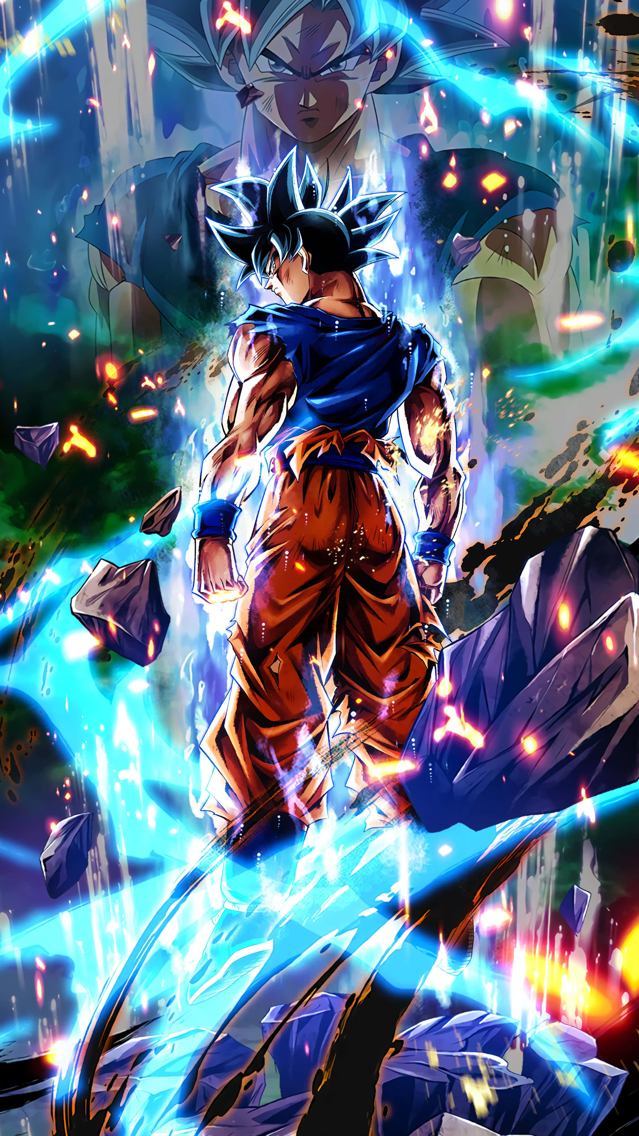 Goku bereik die Ultra Instink-verandering Muurpapier