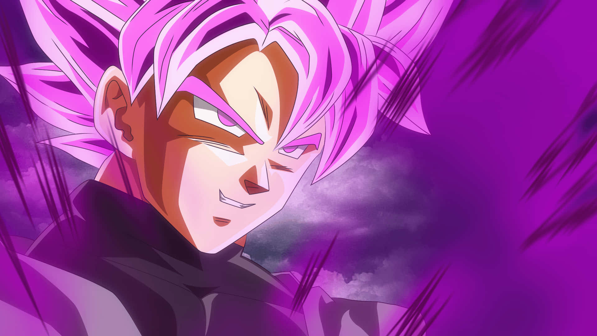 Goku Black – Die Vurige Vegter van Dragon Ball Super Muurpapier
