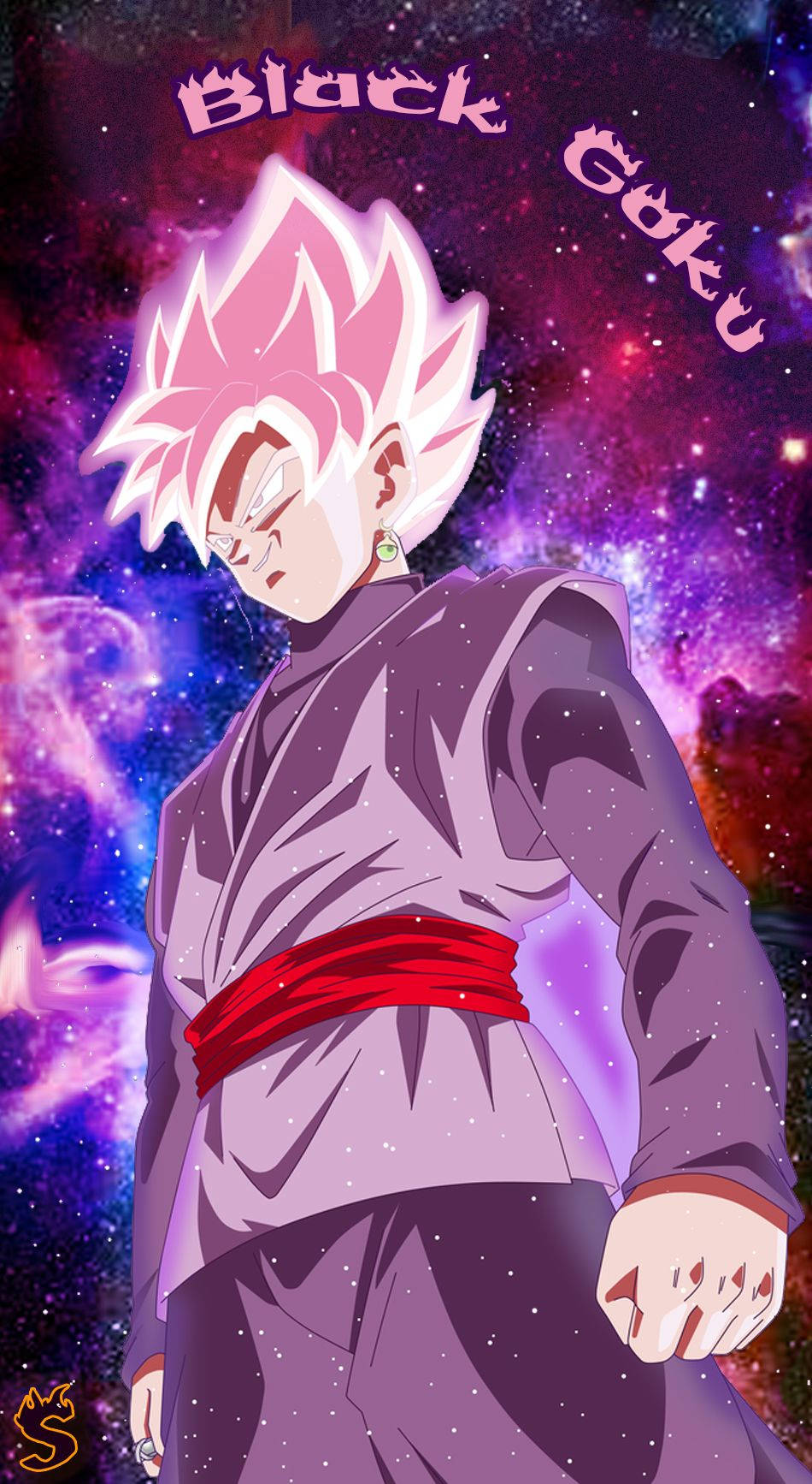 Goku Black iPhone syaanskoot Muurpapier
