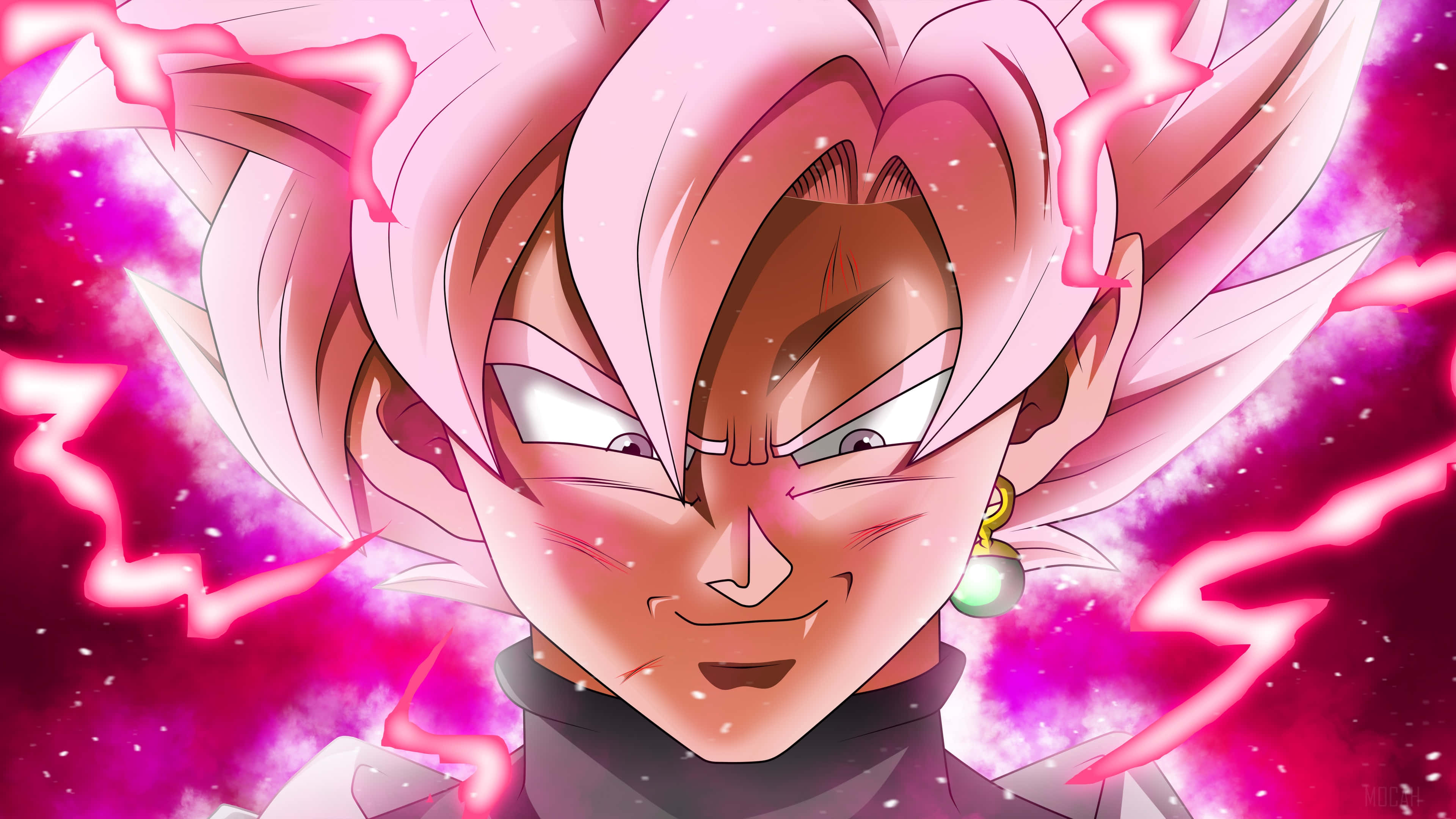 Goku Black se Krag Styg Muurpapier