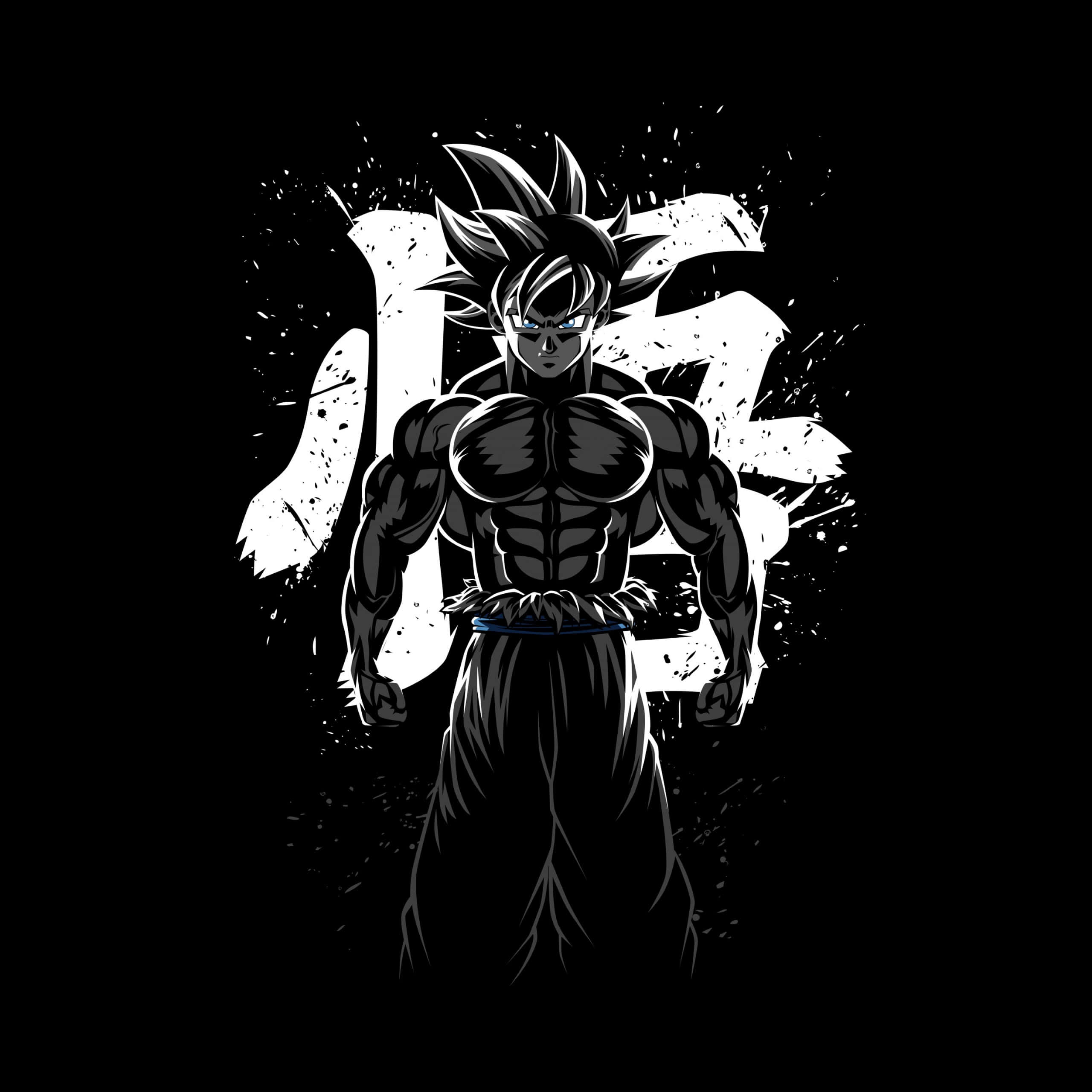 Goku Black wat sy Donker Krag ontketen in 'n Epiese Stryd Muurpapier
