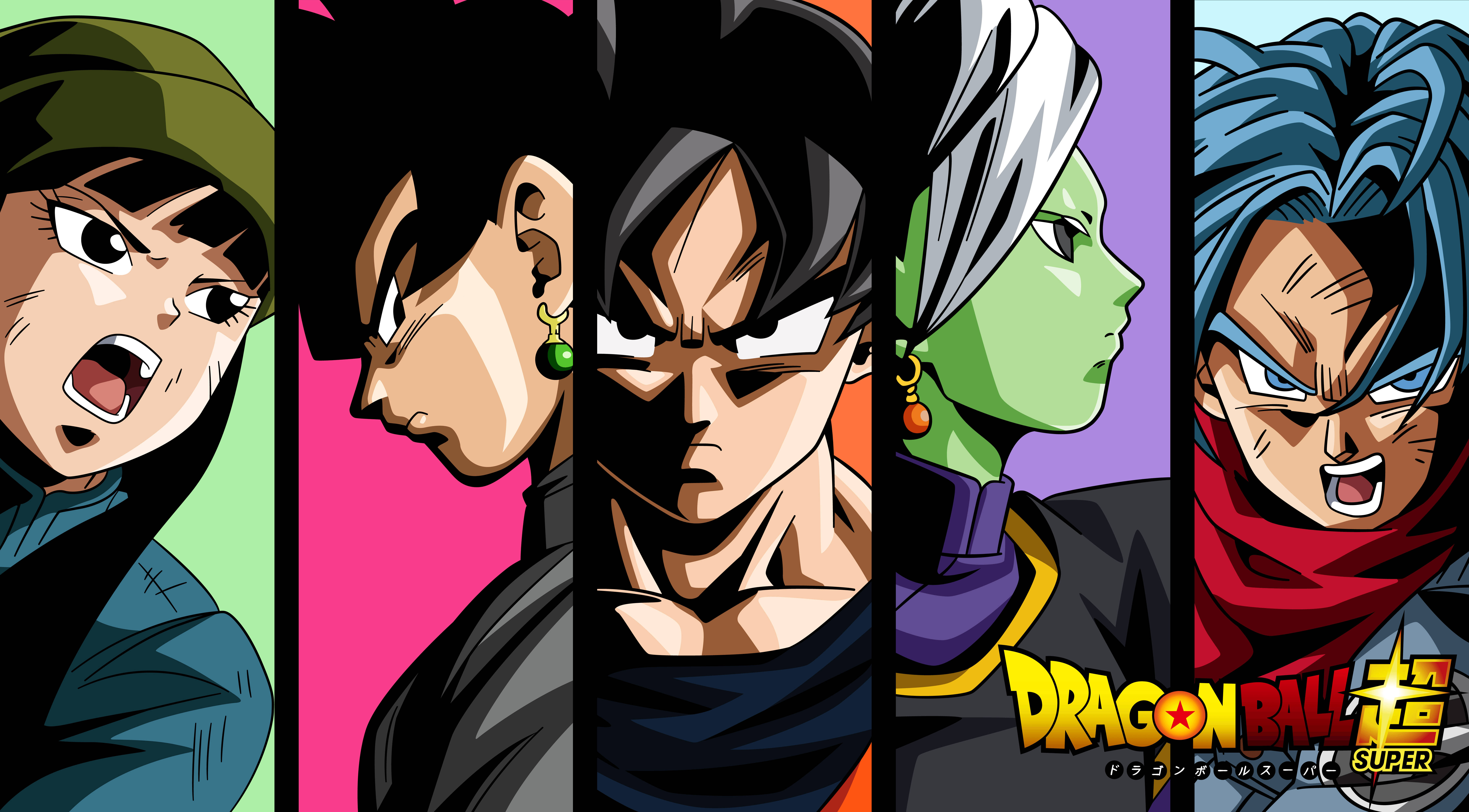 Goku en sy bondgenote span saam om die wêreld te red Muurpapier