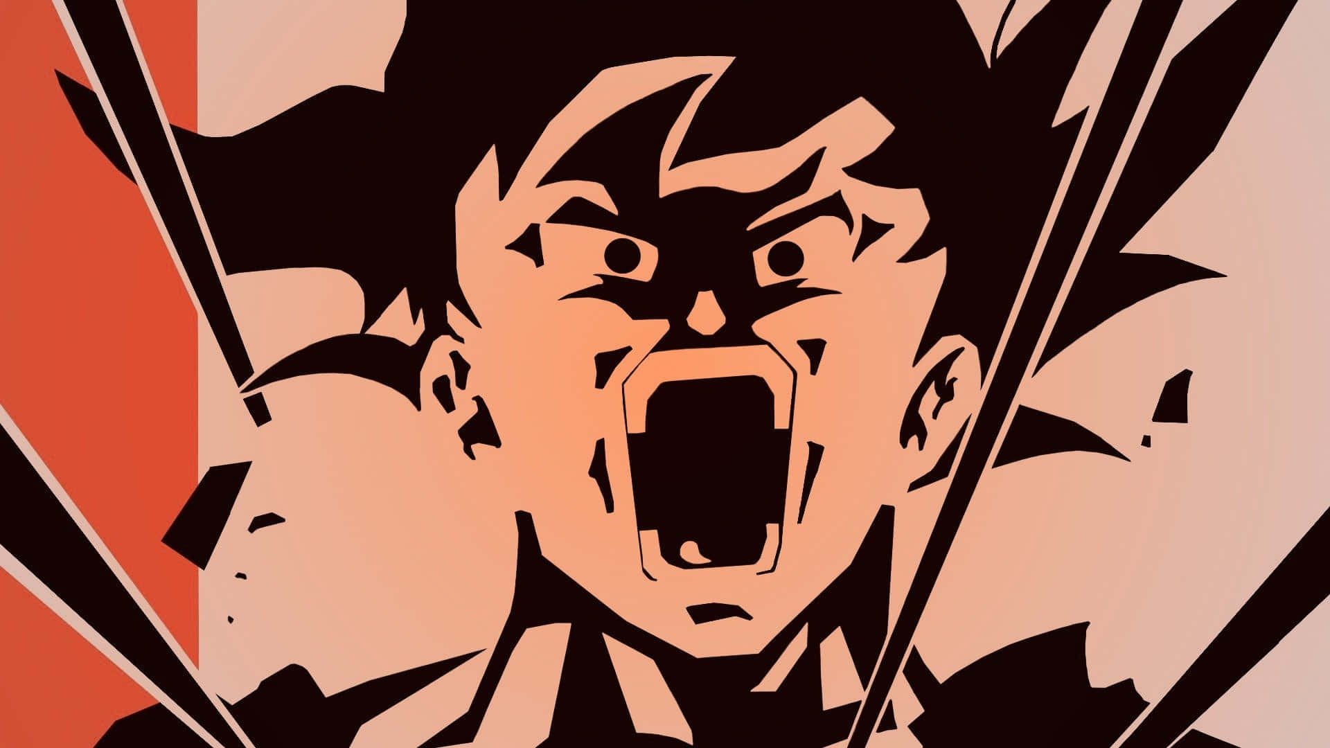 Goku en Vegeta in hul Ultieme Super Saiyan-vorms Muurpapier
