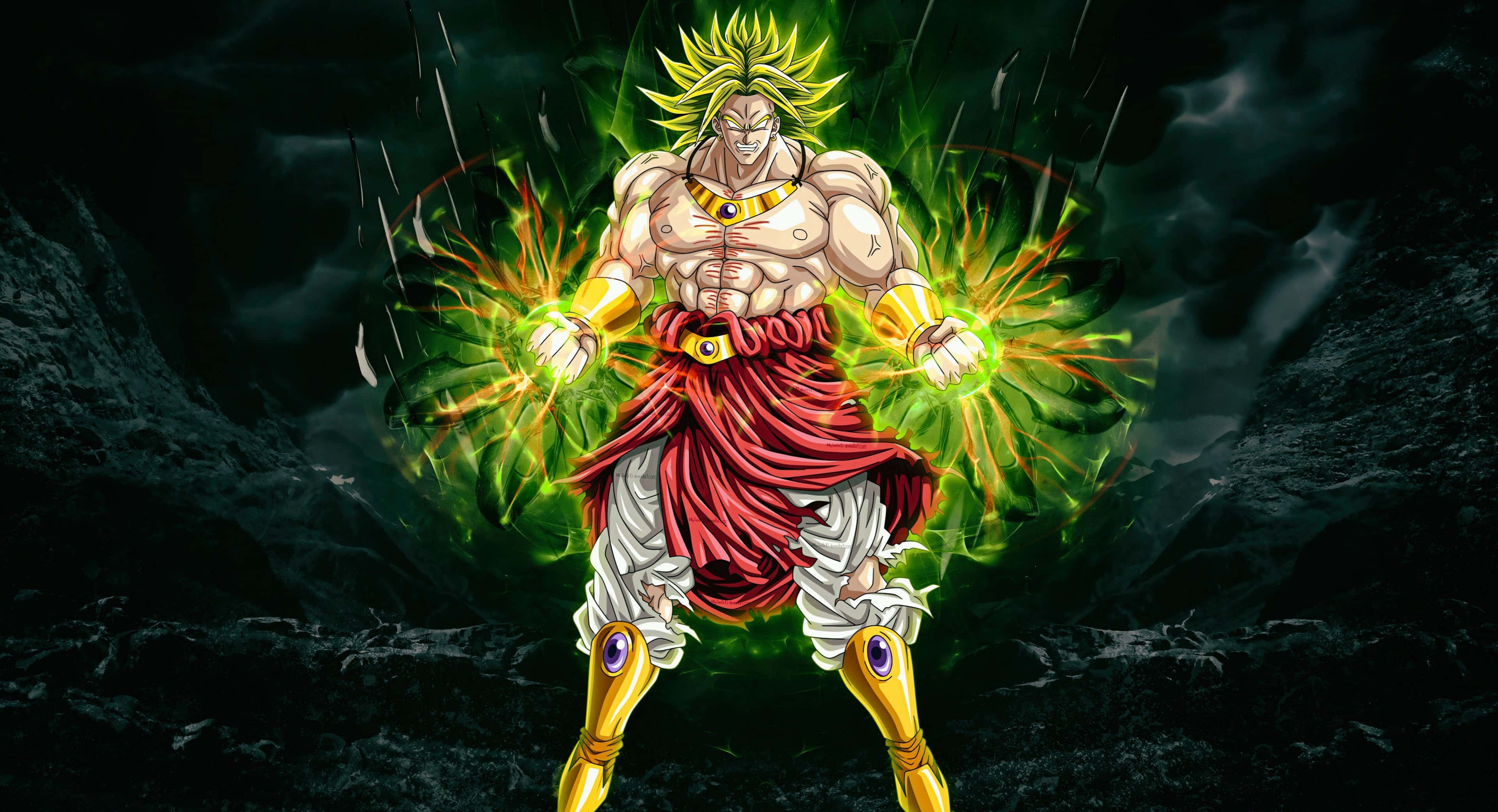 Gokū en Vegeta veg in die epiese fliekvrystelling van Dragon Ball Super: Broly Muurpapier
