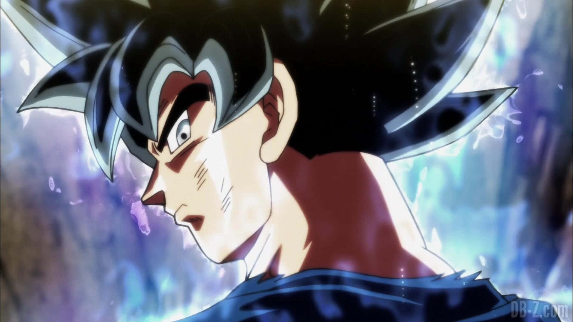 Goku gebruik die krag van Ultra Instink Muurpapier