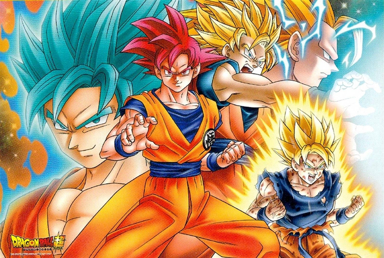 Super Saiyan-stadiums van Seun Goku-behangpapier.
