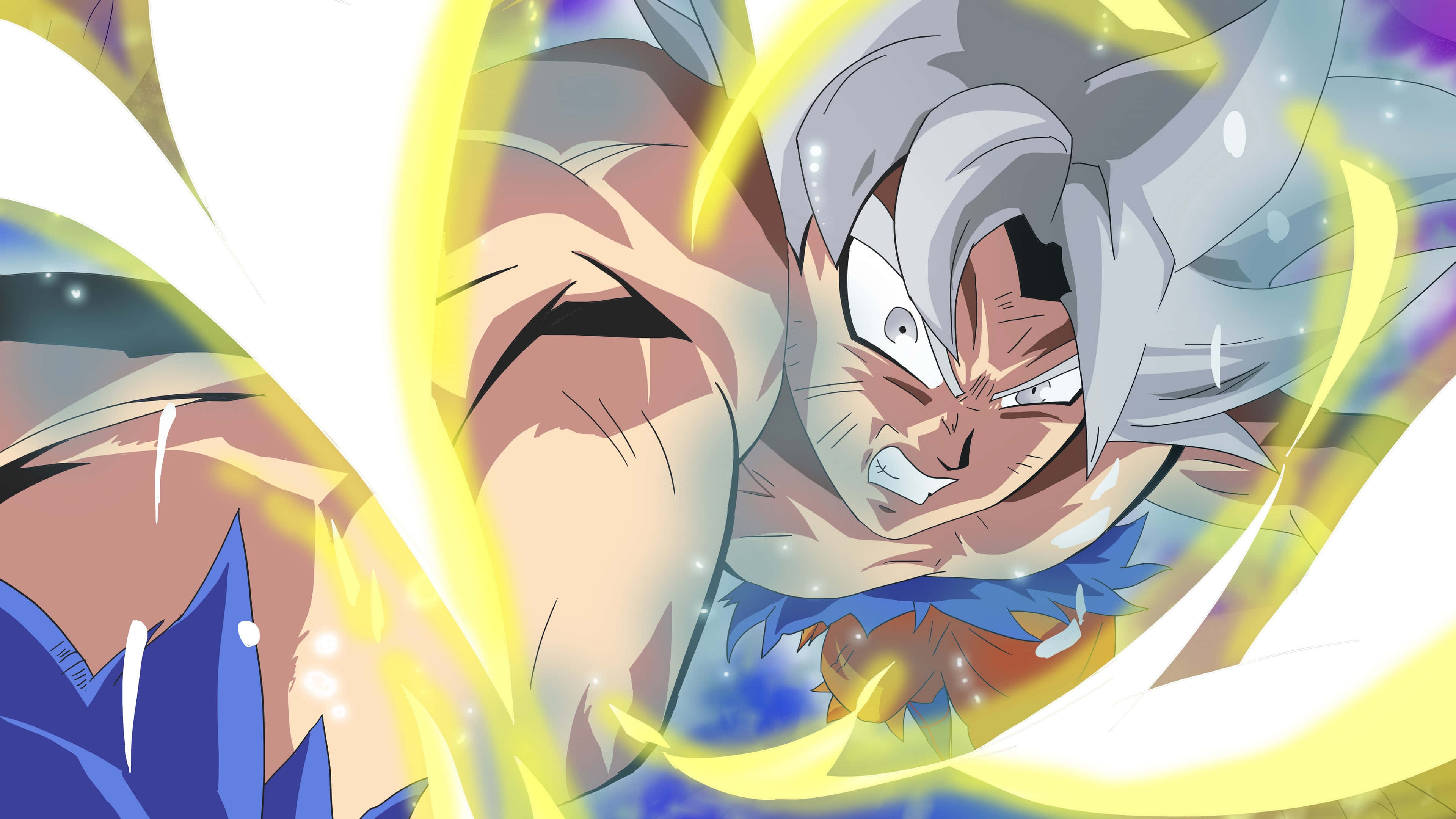 Goku ontketen Ultra Instink om 'n nuwe hoogtepunt van krag te bereik Muurpapier