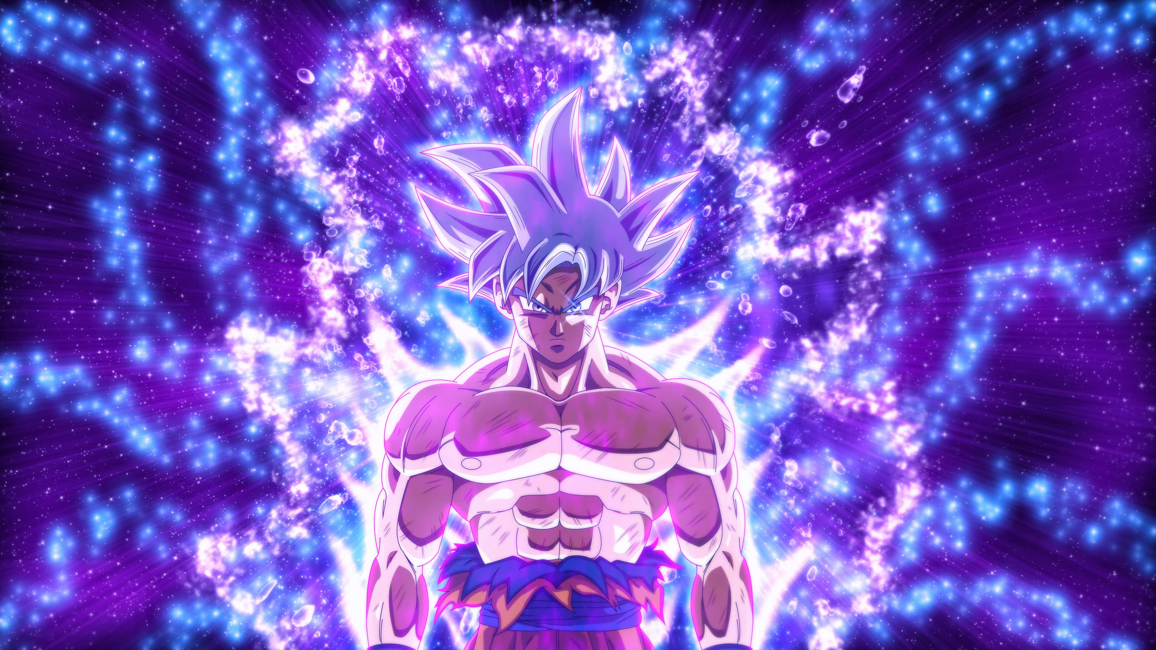 Goku Ontwaak Sy Legendariese Ultra Instink Tegniek Muurpapier