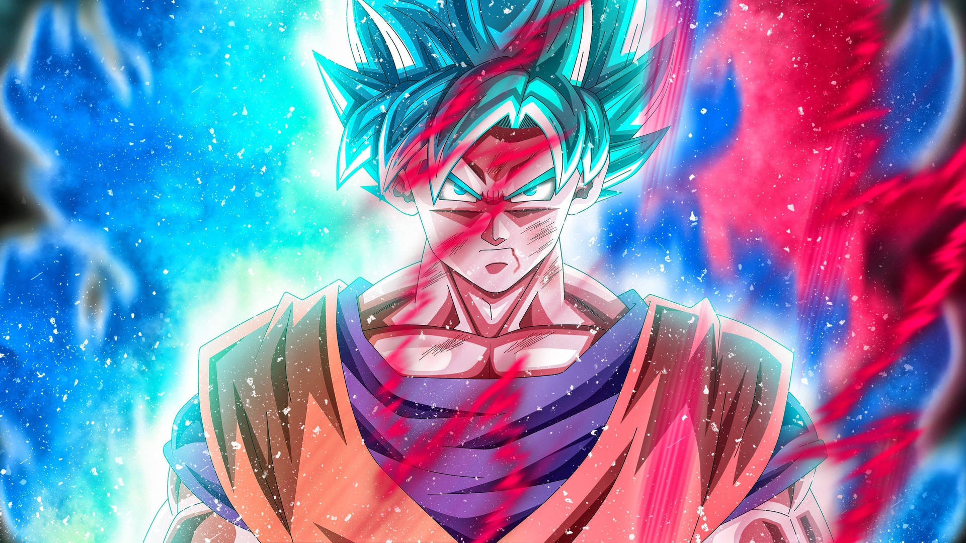 Goku Super Saiyan Blou DBZ 4K — Dragon ball z GIF Muurpapier
