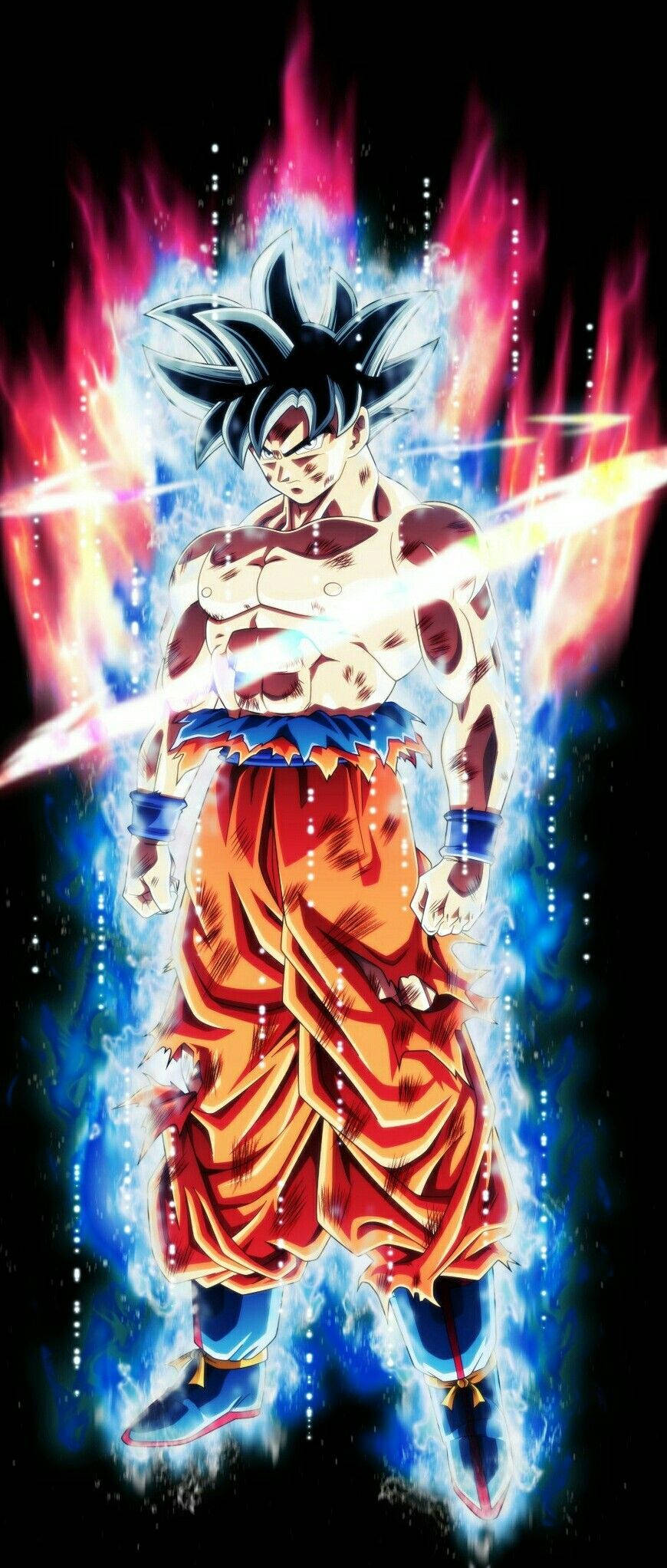 Goku Ultra Instinkt Portret Muurpapier