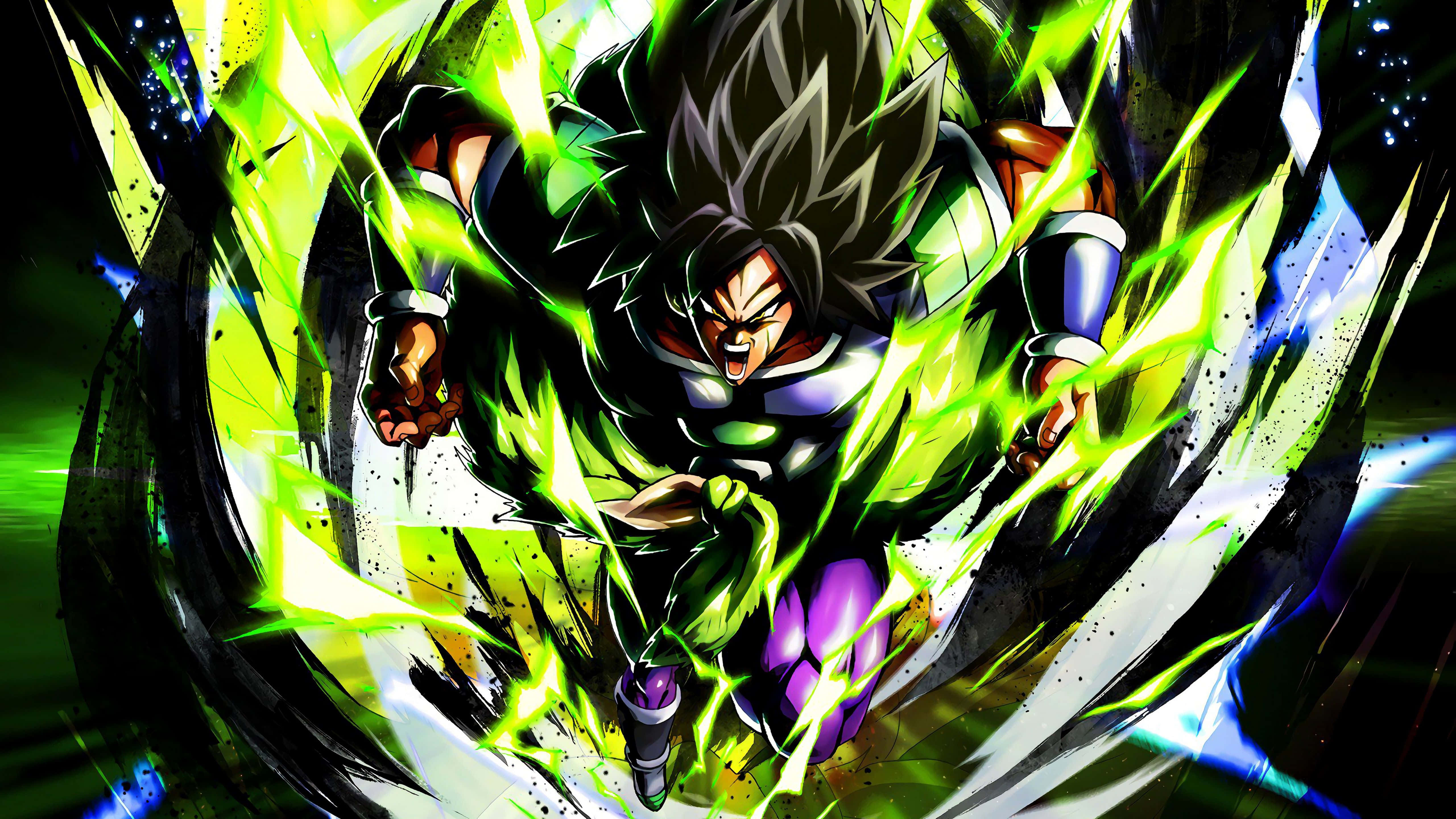 Goku, Vegeta en Broly maak gereed om kragte te meet in Dragon Ball Super: Broly Muurpapier