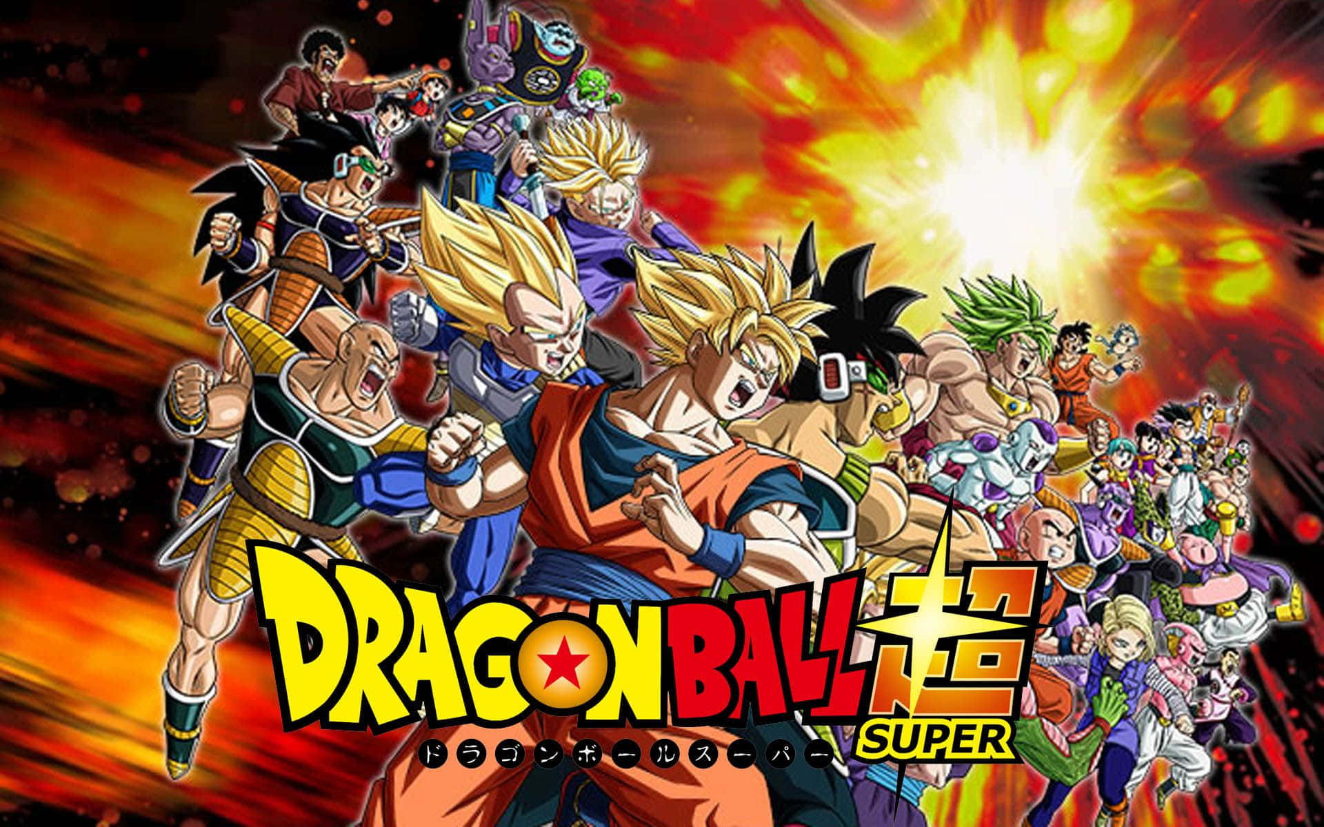 Goku vs Jiren in 'n geveg van epiese krag Muurpapier