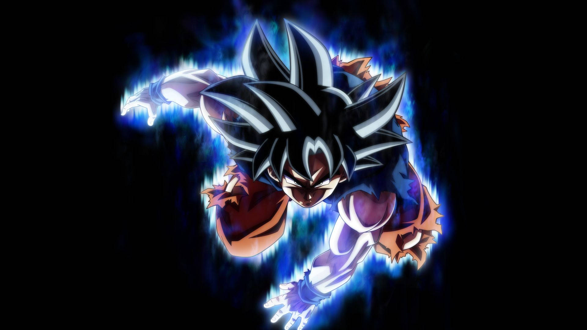 Goku wat na Super Saiyan God opstyg Muurpapier