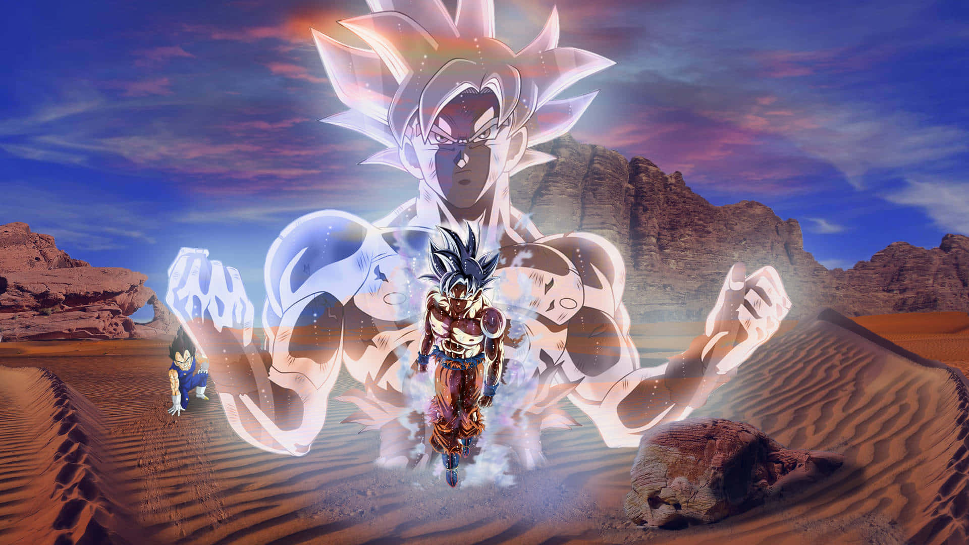 Goku wat Ultra Instink ten volle benut! Muurpapier