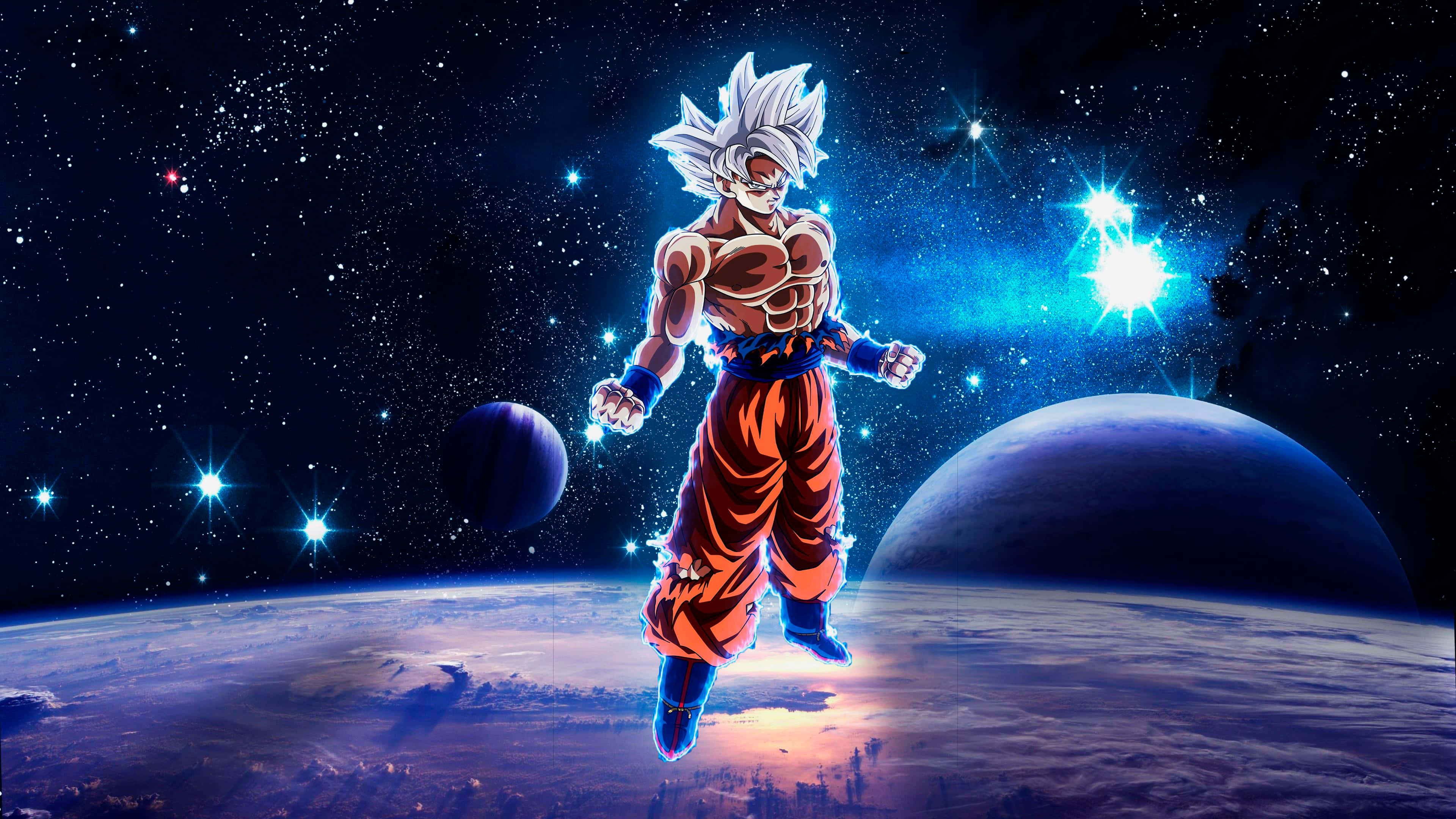 Goku wat ultra-instinkt bereik Muurpapier