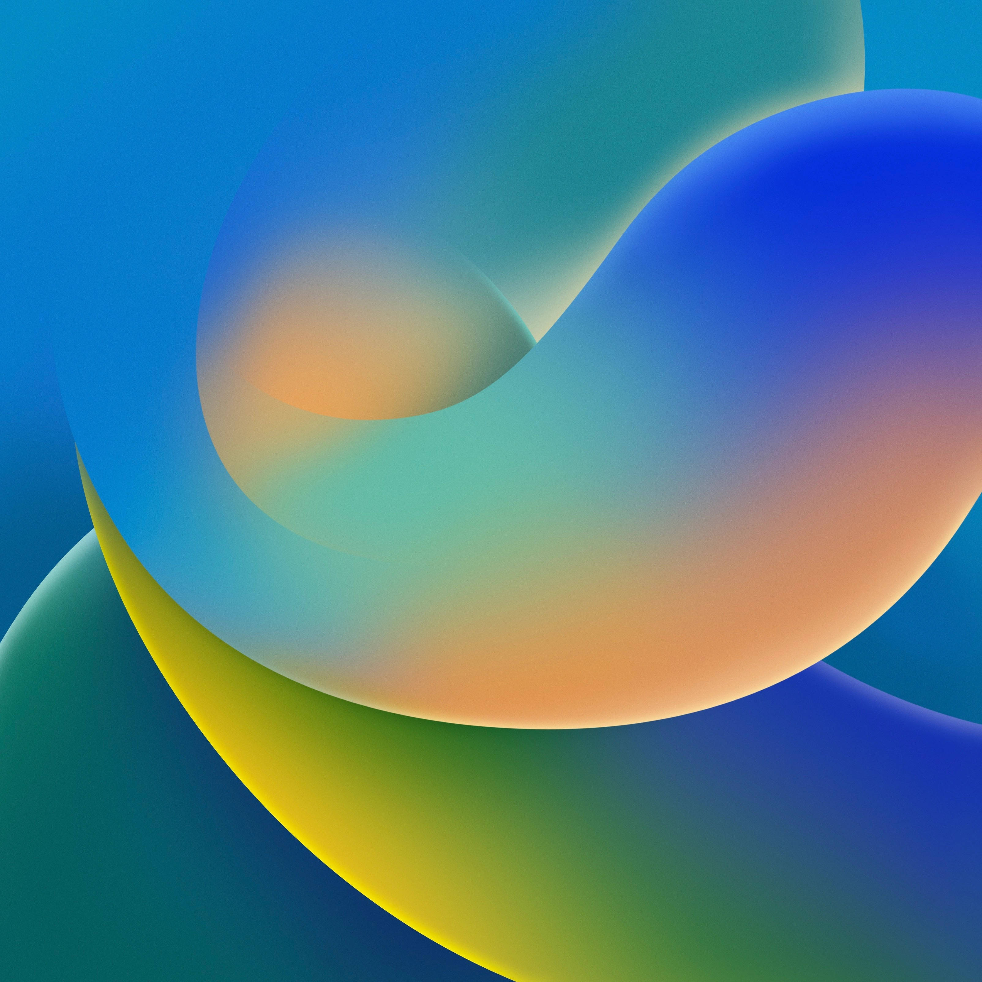 Golwende iOS 16 Standard Muurpapier