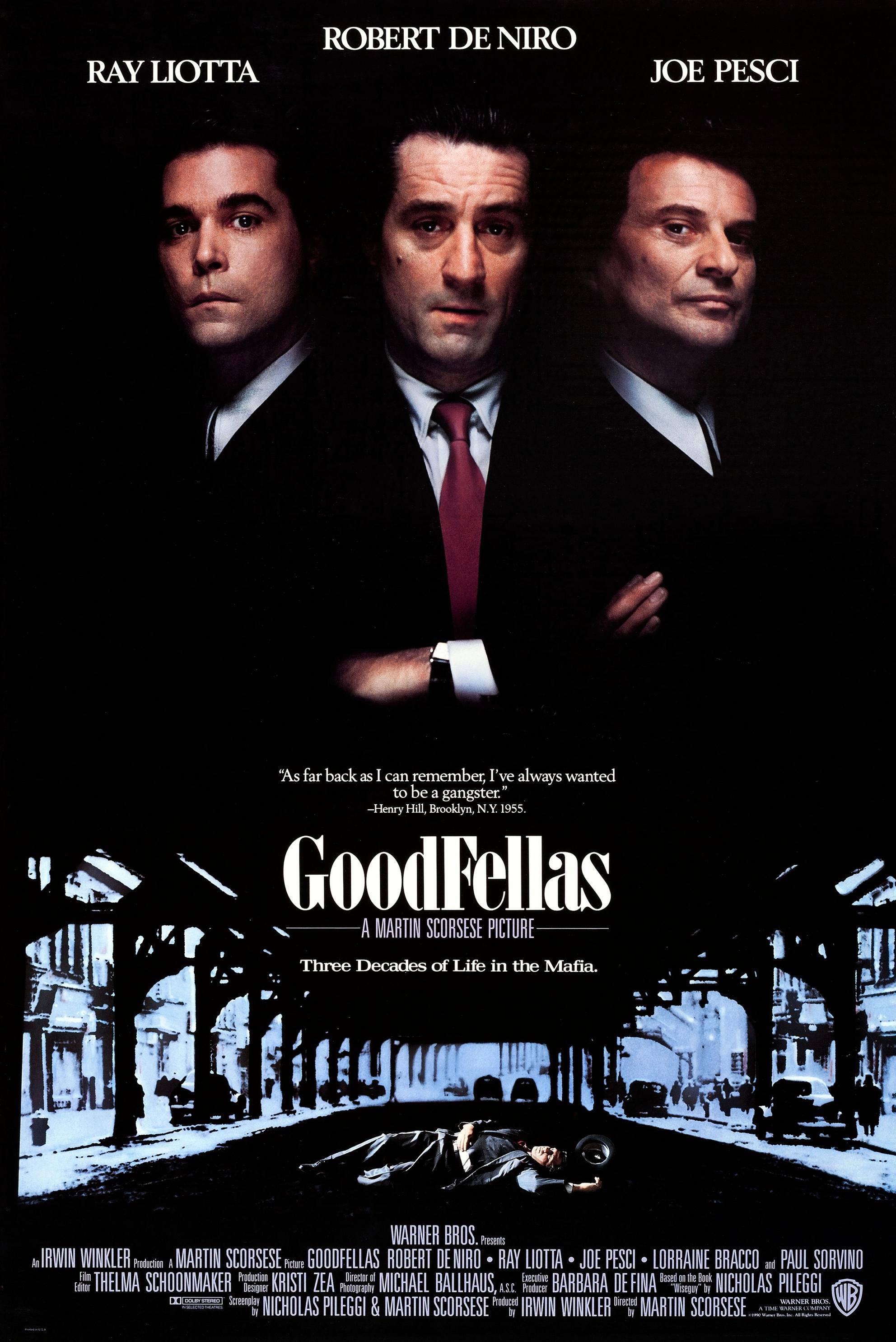 Goodfellas Biografiese Misdaadfilm Muurpapier