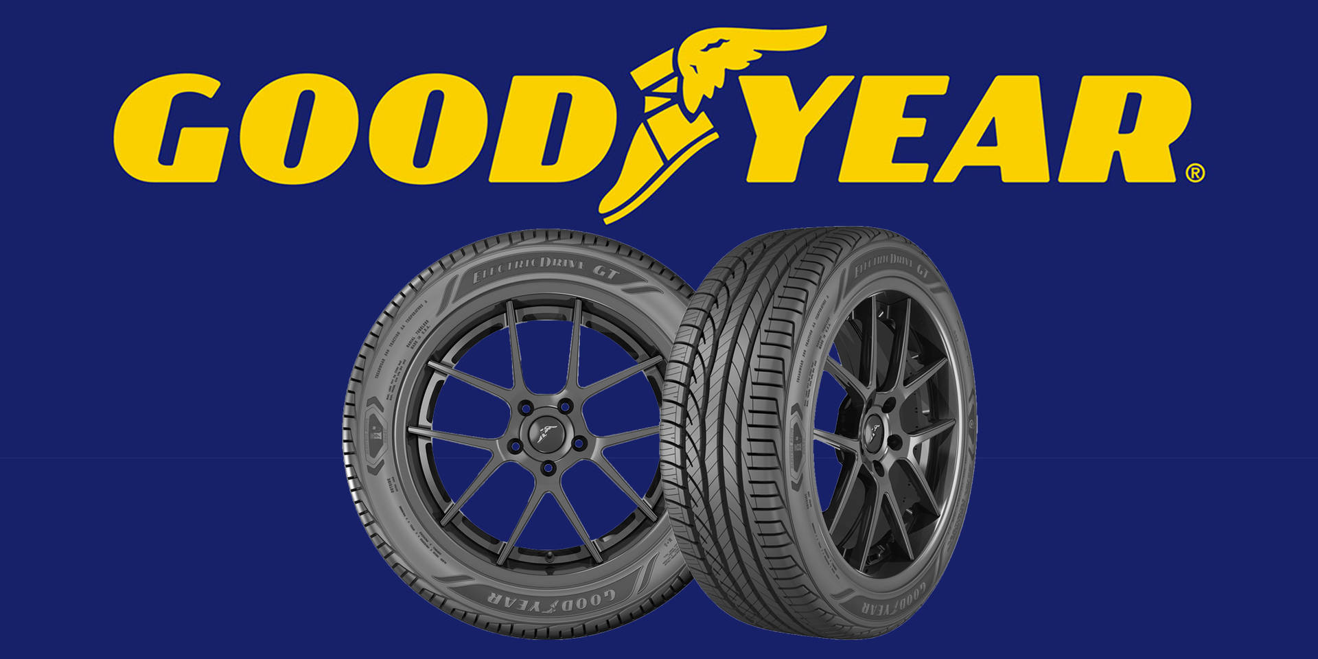 Goodyear-logo met bande Muurpapier