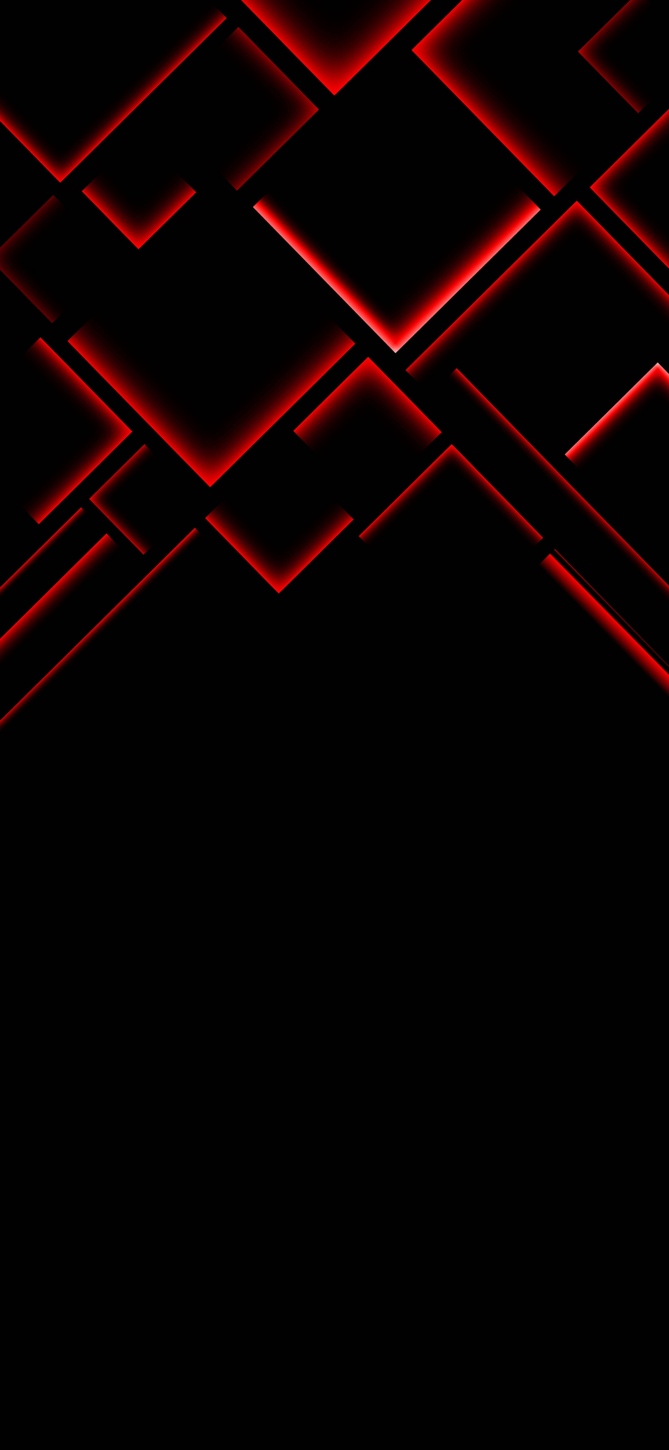 Google Pixel 4K Neon Rooi Patroon Muurpapier