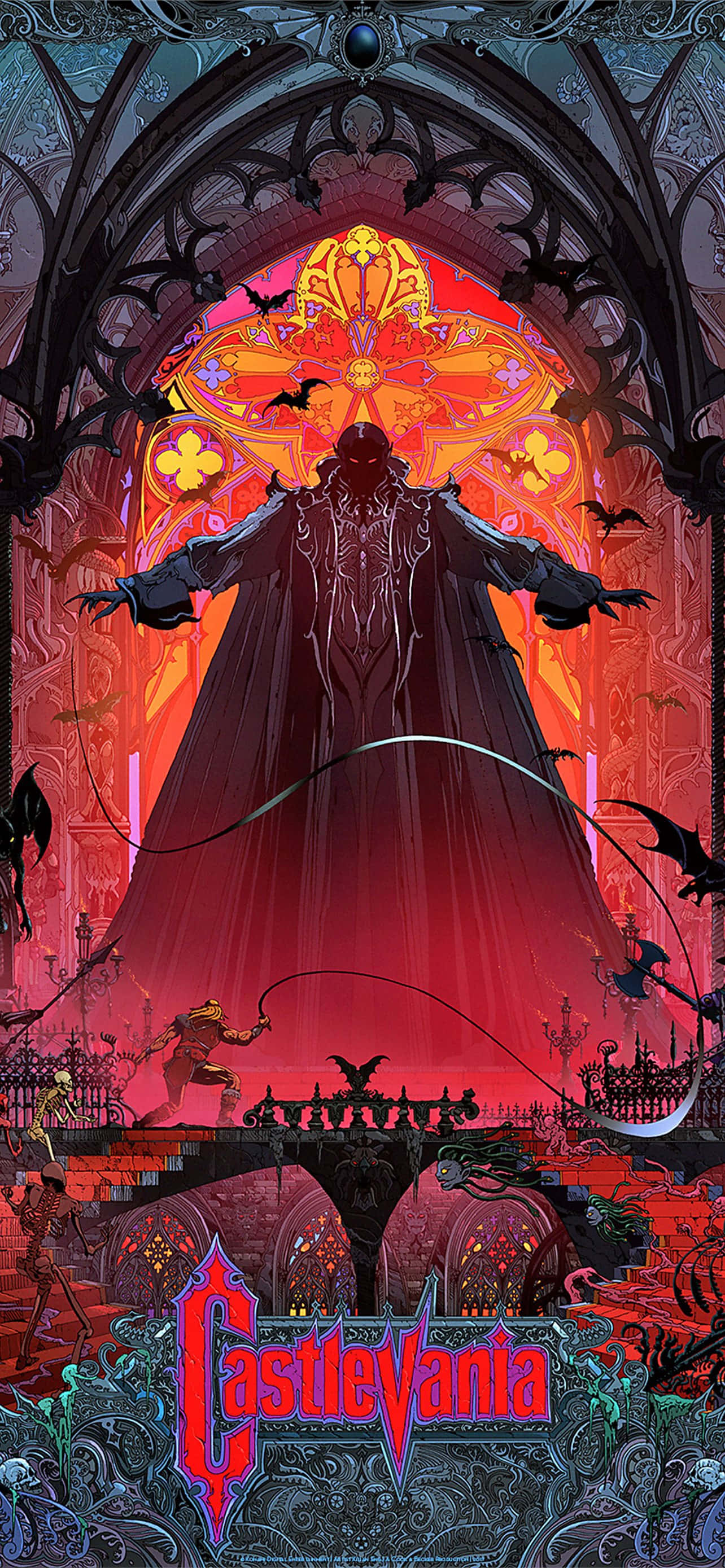 Gotiese Kasteel onder die Maan - 'n Kiekie uit Castlevania Muurpapier