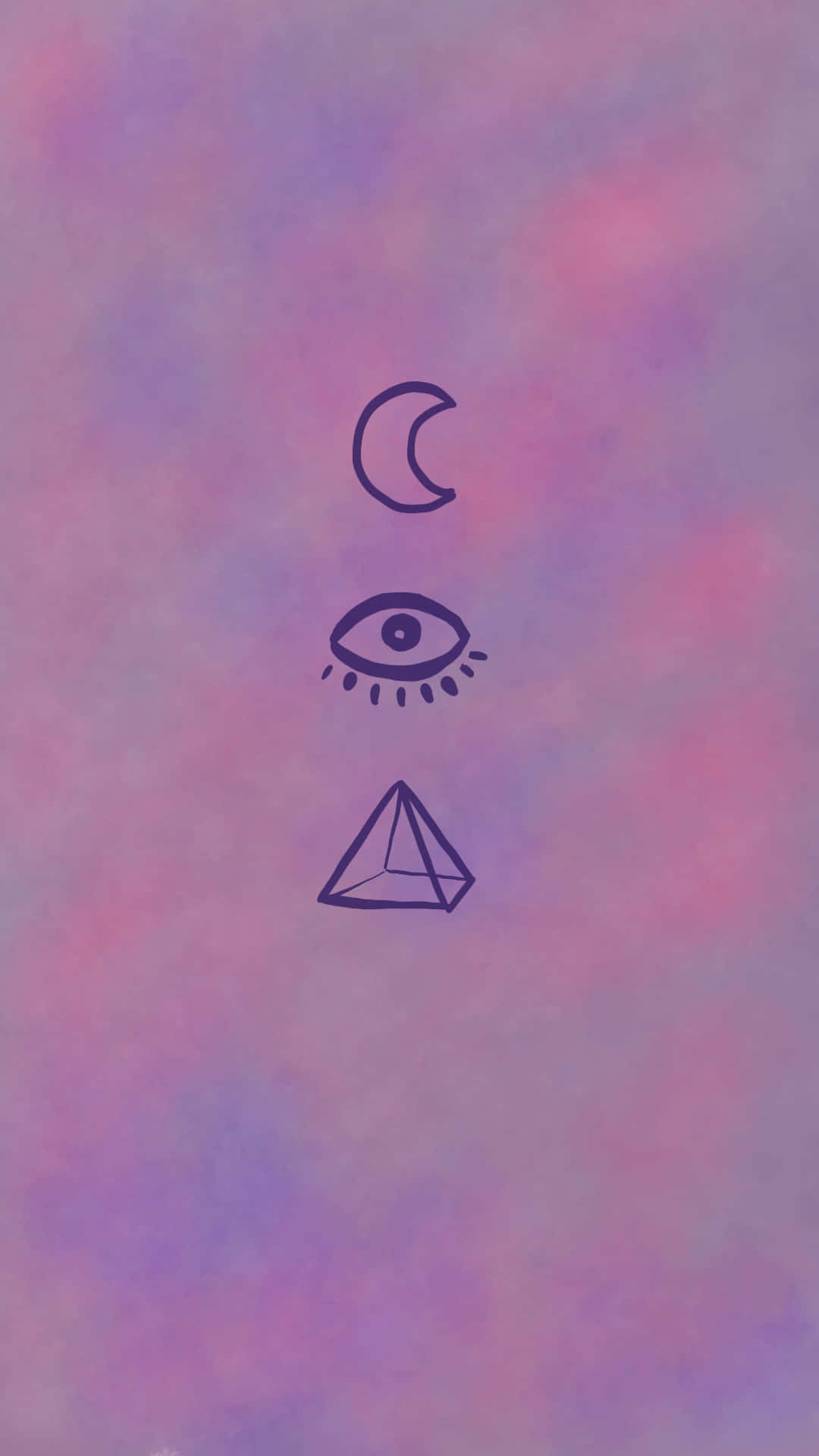 Gotiese Pastel Piramide Muurpapier