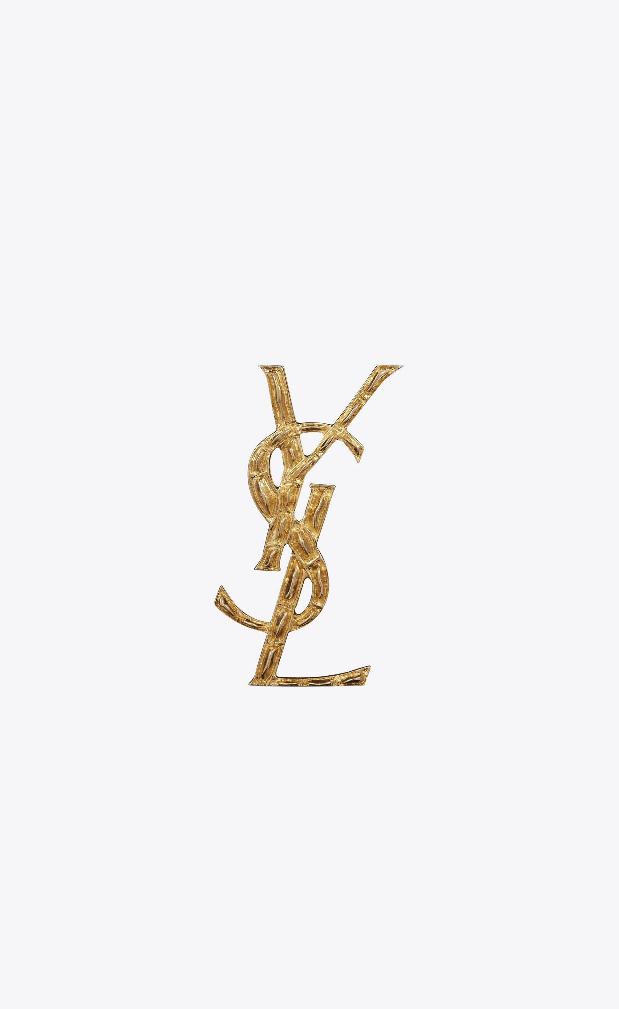 Goud Krokodil YSL Borsspeld Muurpapier