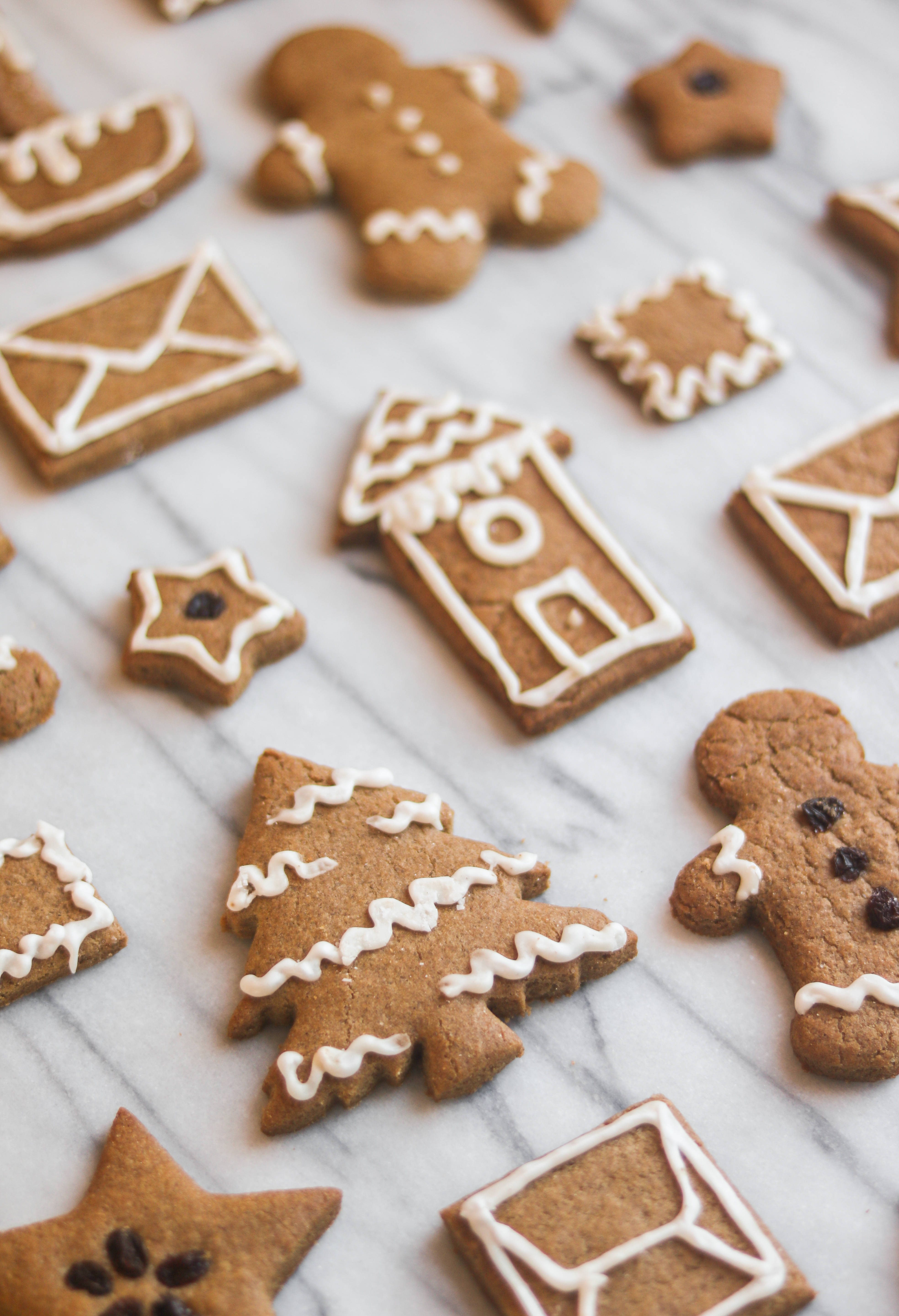 Goudbruin Gemmerkoekies Muurpapier