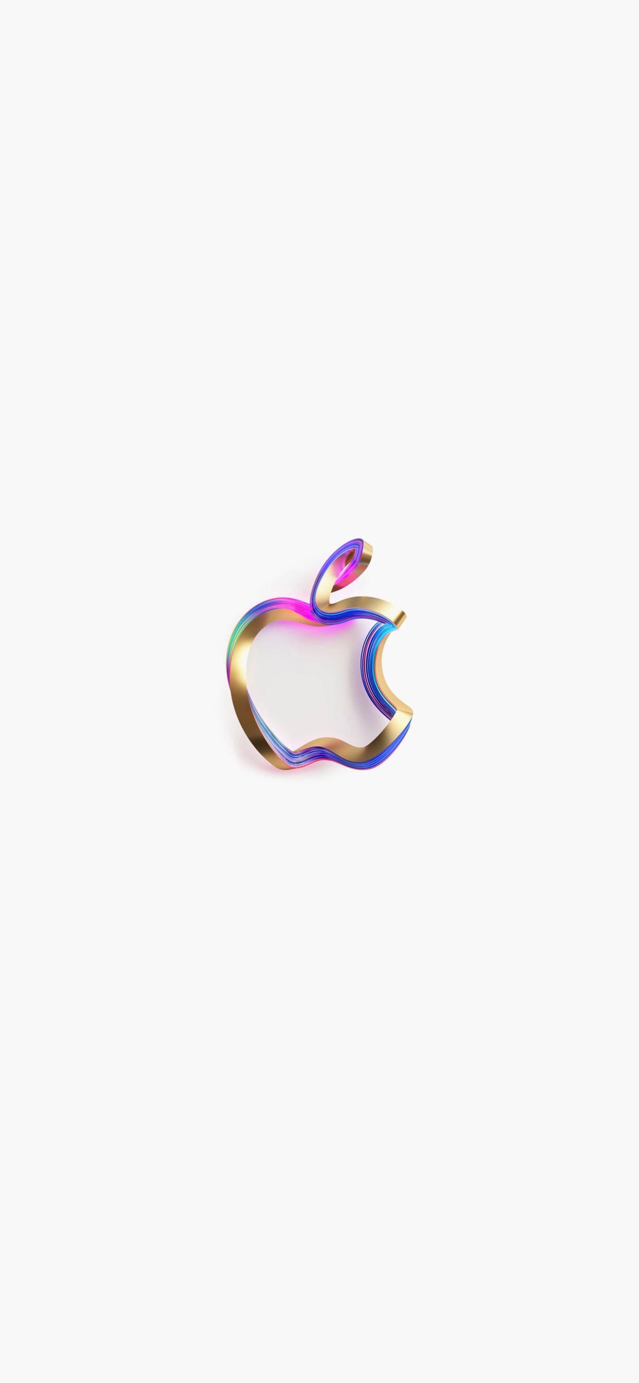 Goue Apple Logo iPhone Muurpapier