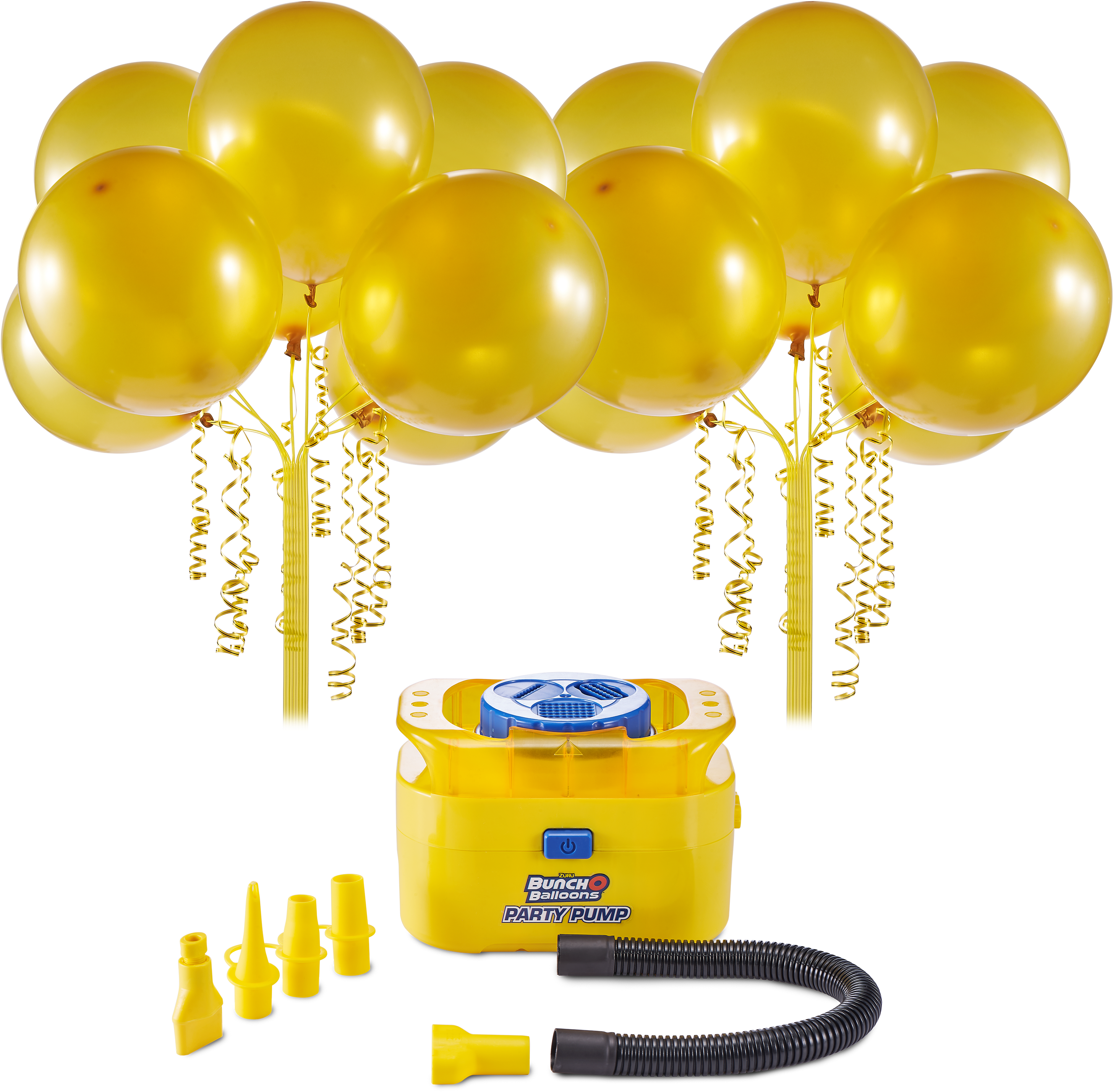 Goue Ballonne en Partypomp Muurpapier