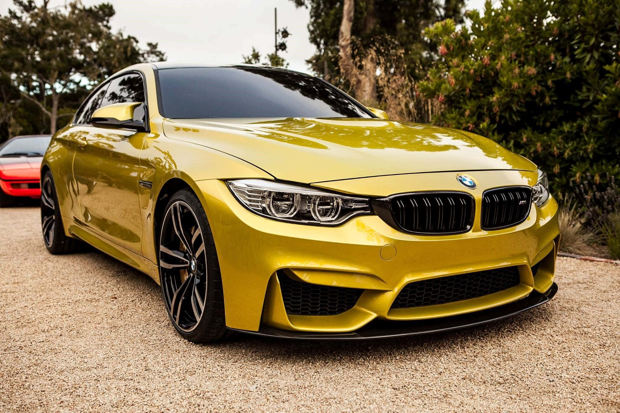 Goue BMW Luukse Motor Muurpapier