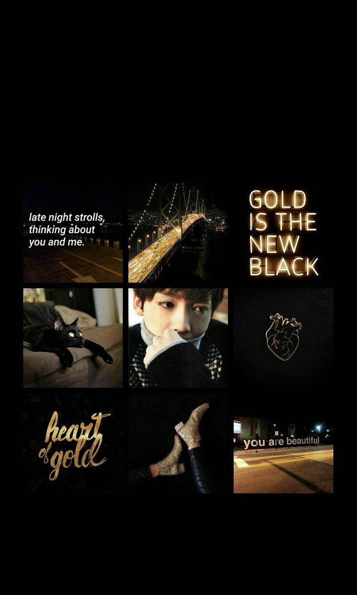 Goue Estetika Kim Jin-Woo Muurpapier